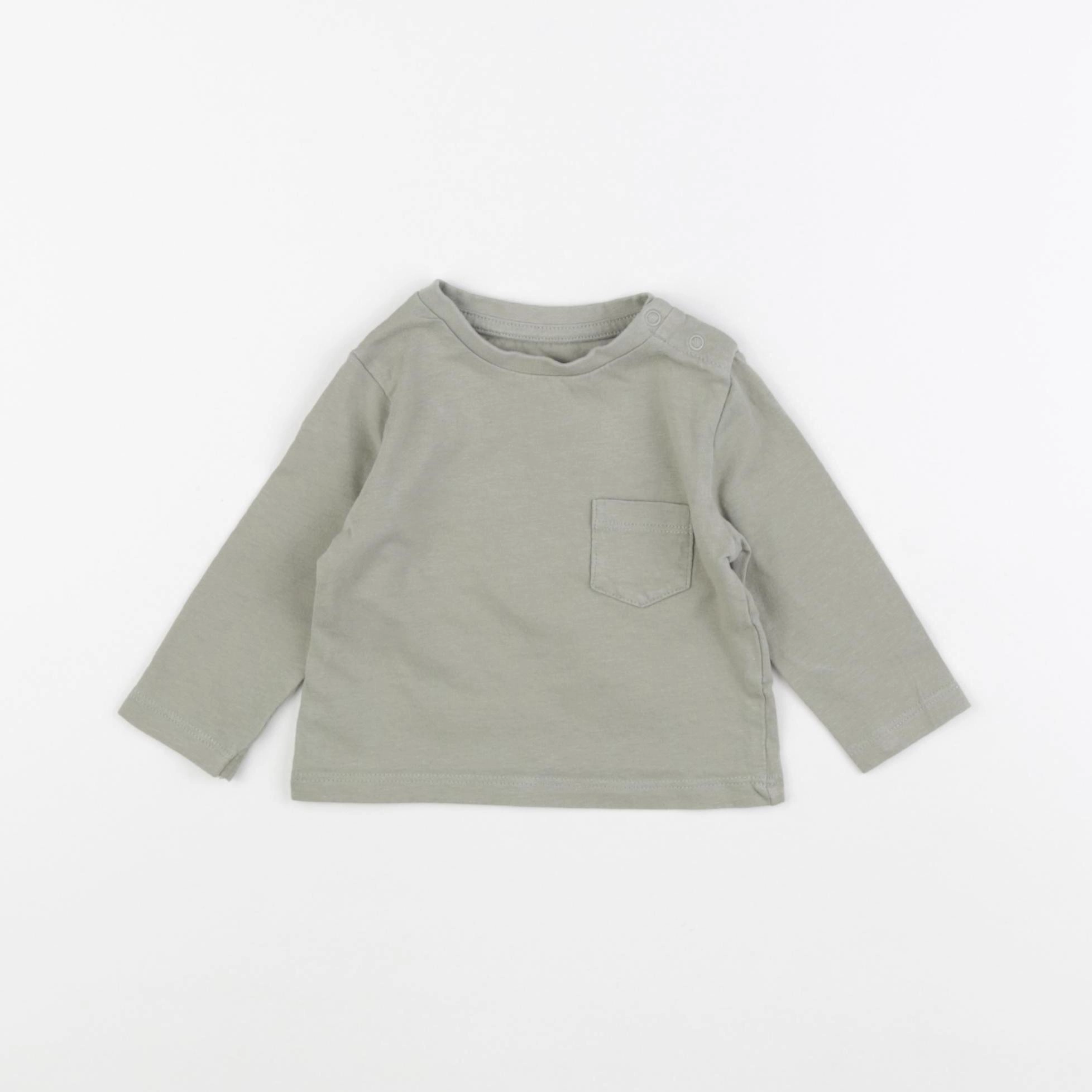 Vertbaudet - tee-shirt vert - 6 mois