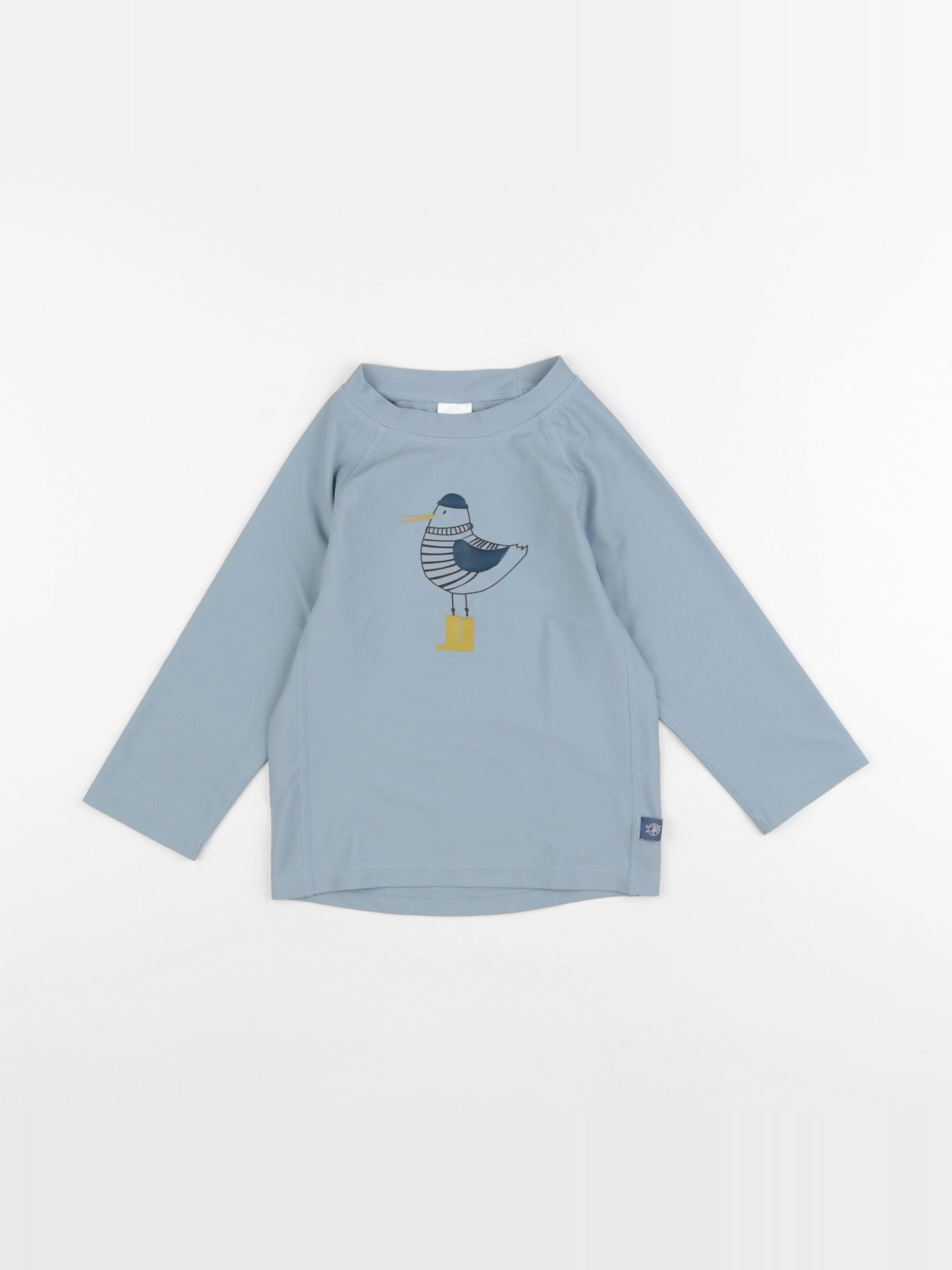 Lassig - tee-shirt de bain bleu - 36 mois