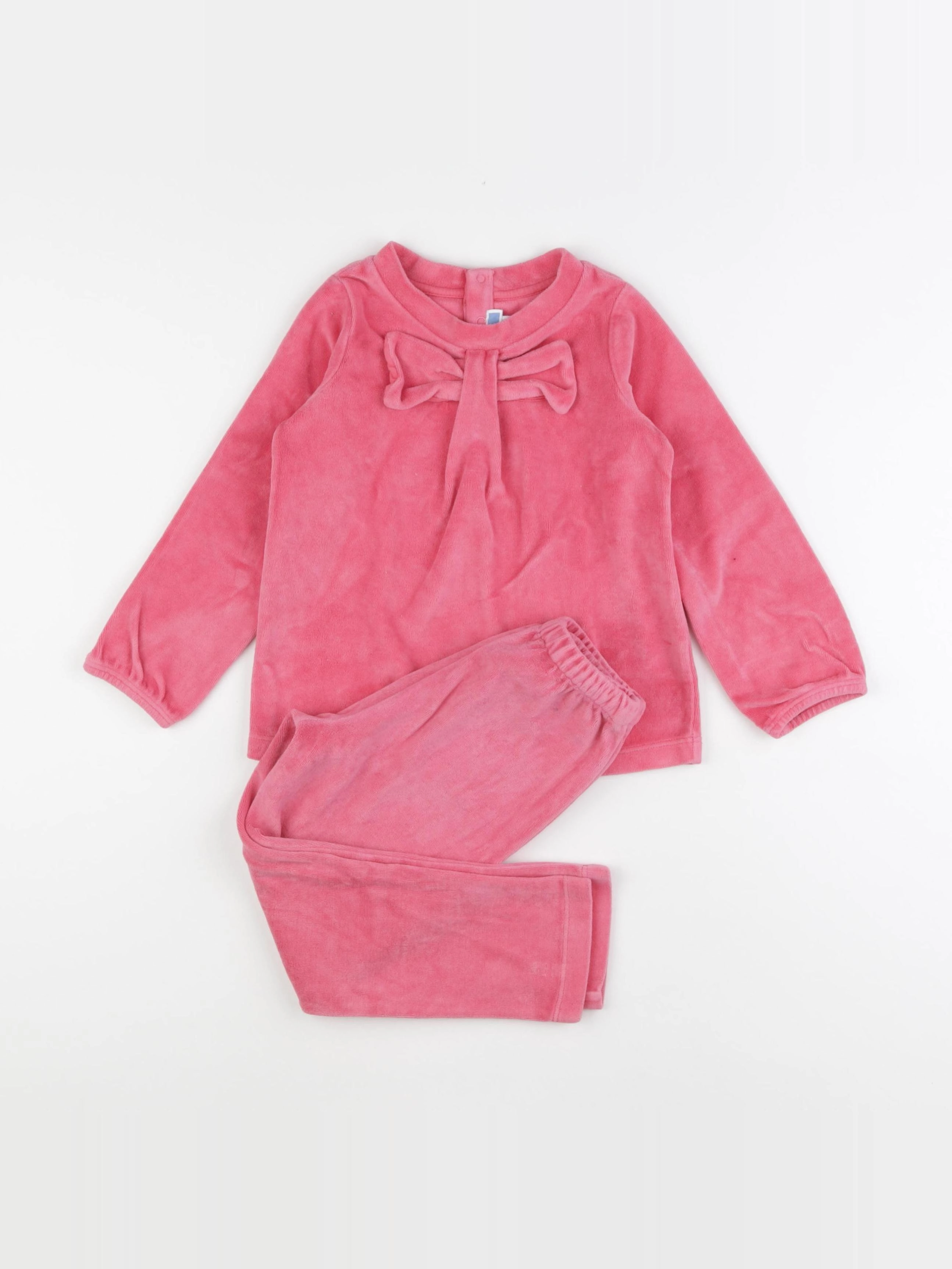 Jacadi - pyjama velours rose - 4 ans