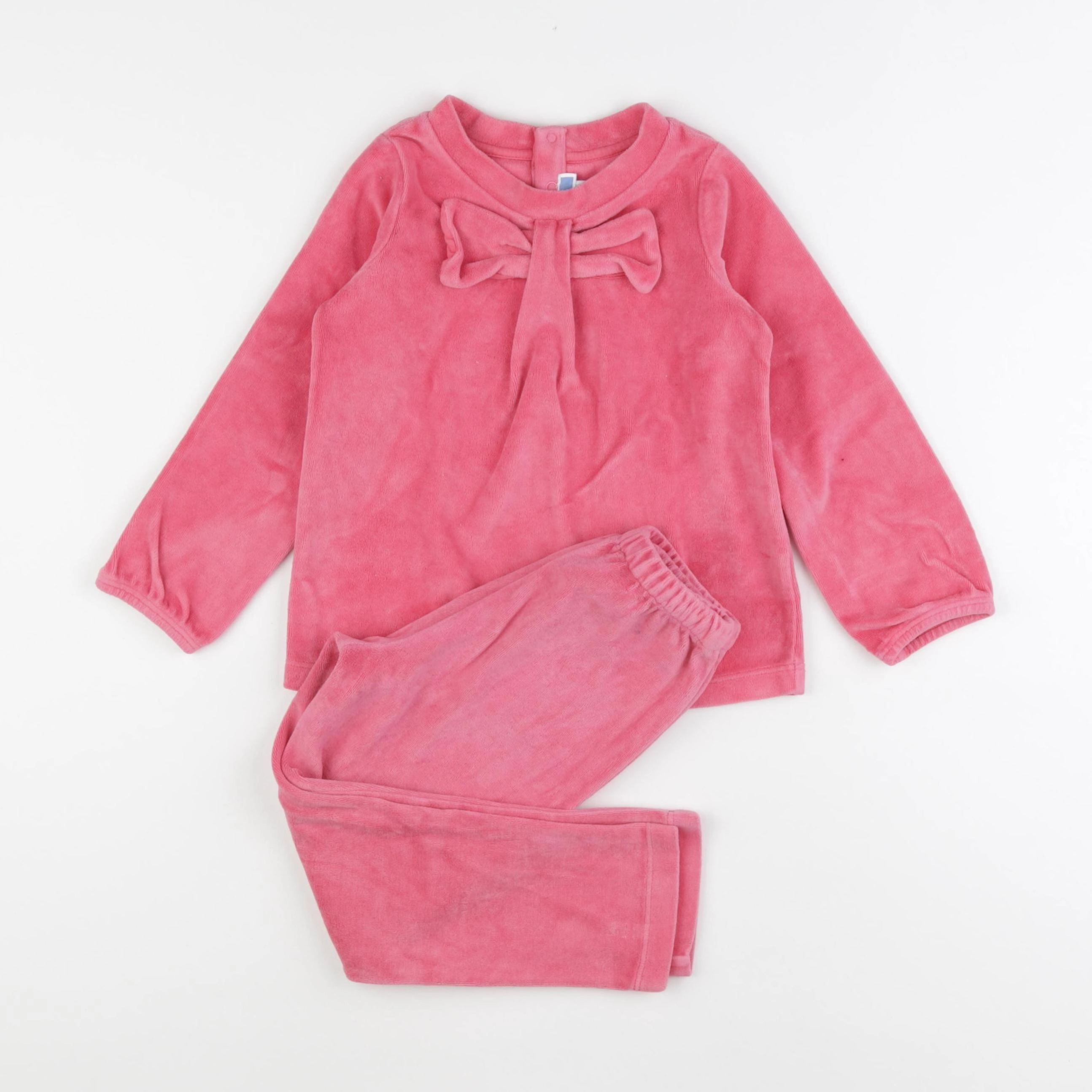 Jacadi - pyjama velours rose - 4 ans