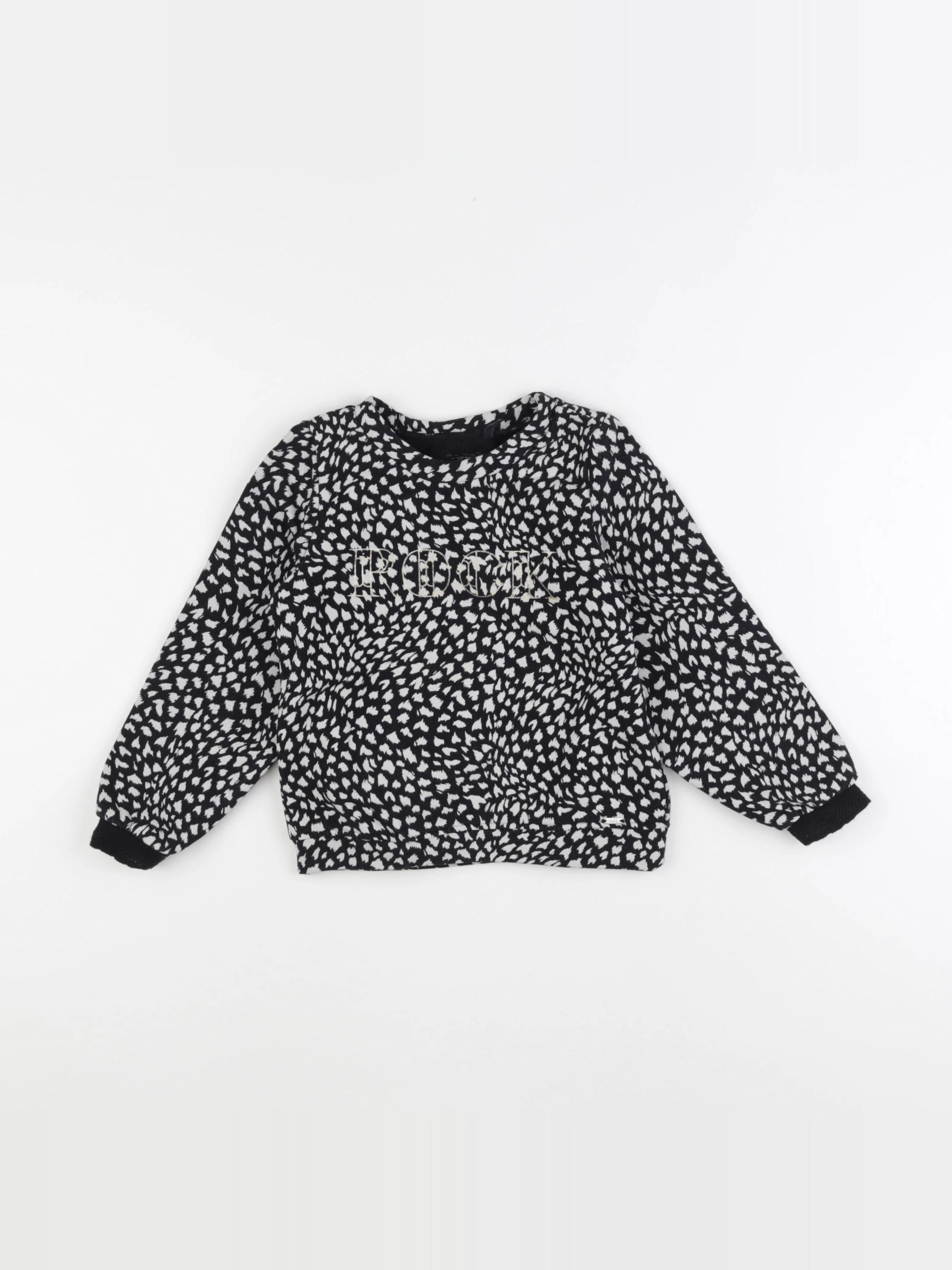 IKKS - sweat noir - 4 ans