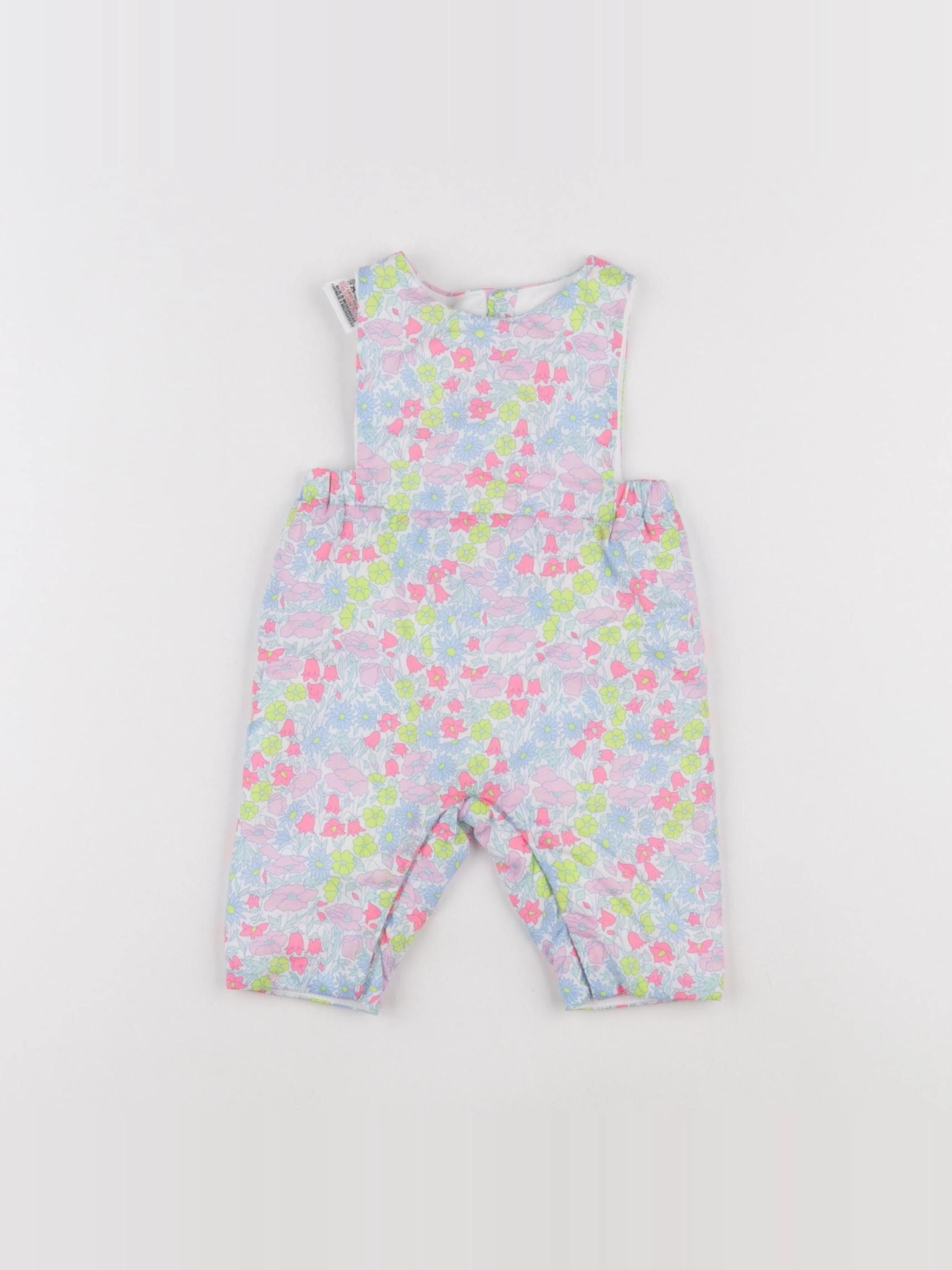 Jacadi - combinaison doublé, liberty multicolore - 1 mois