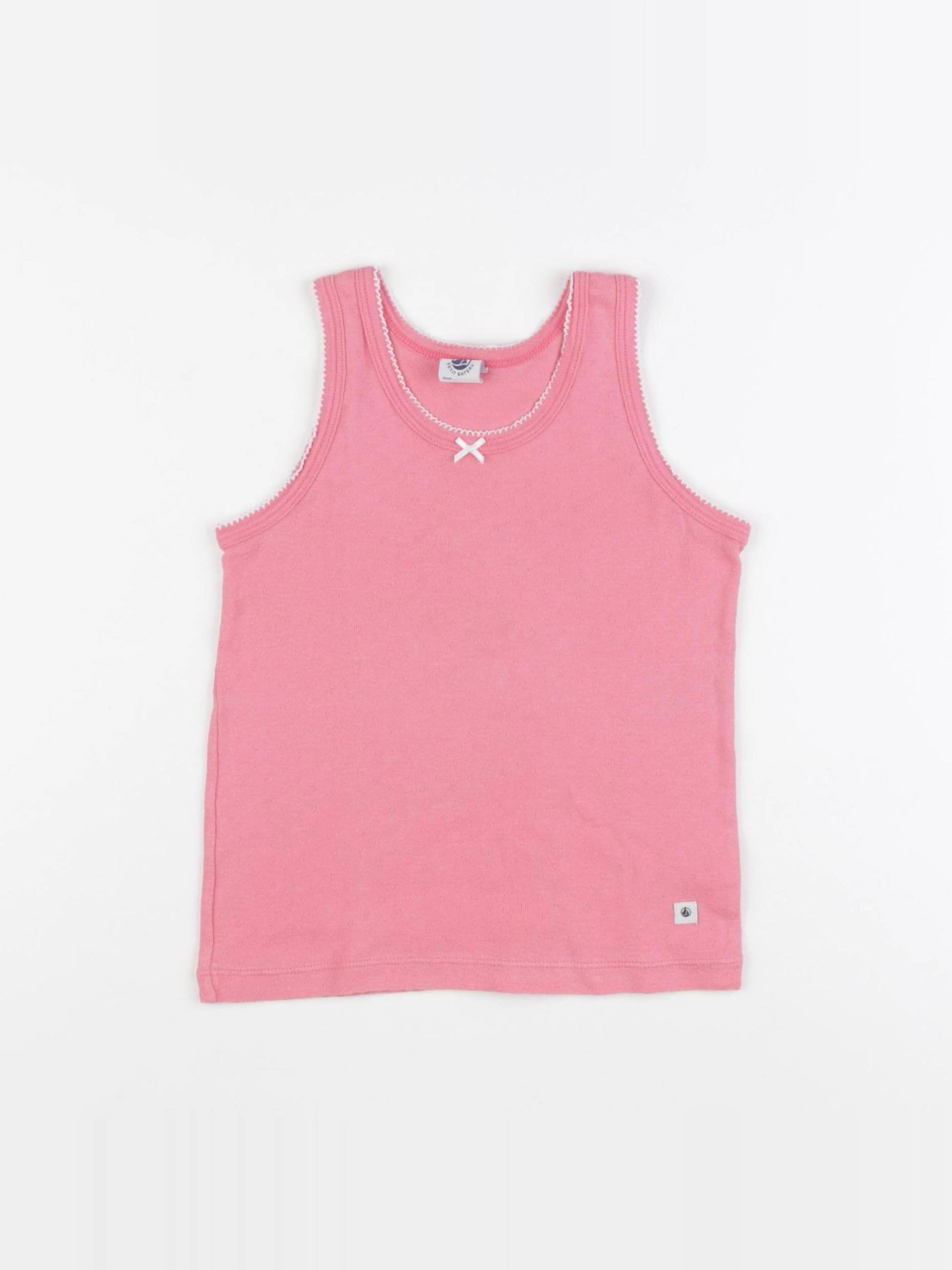 Petit Bateau - maillot de corps rose - 4 ans