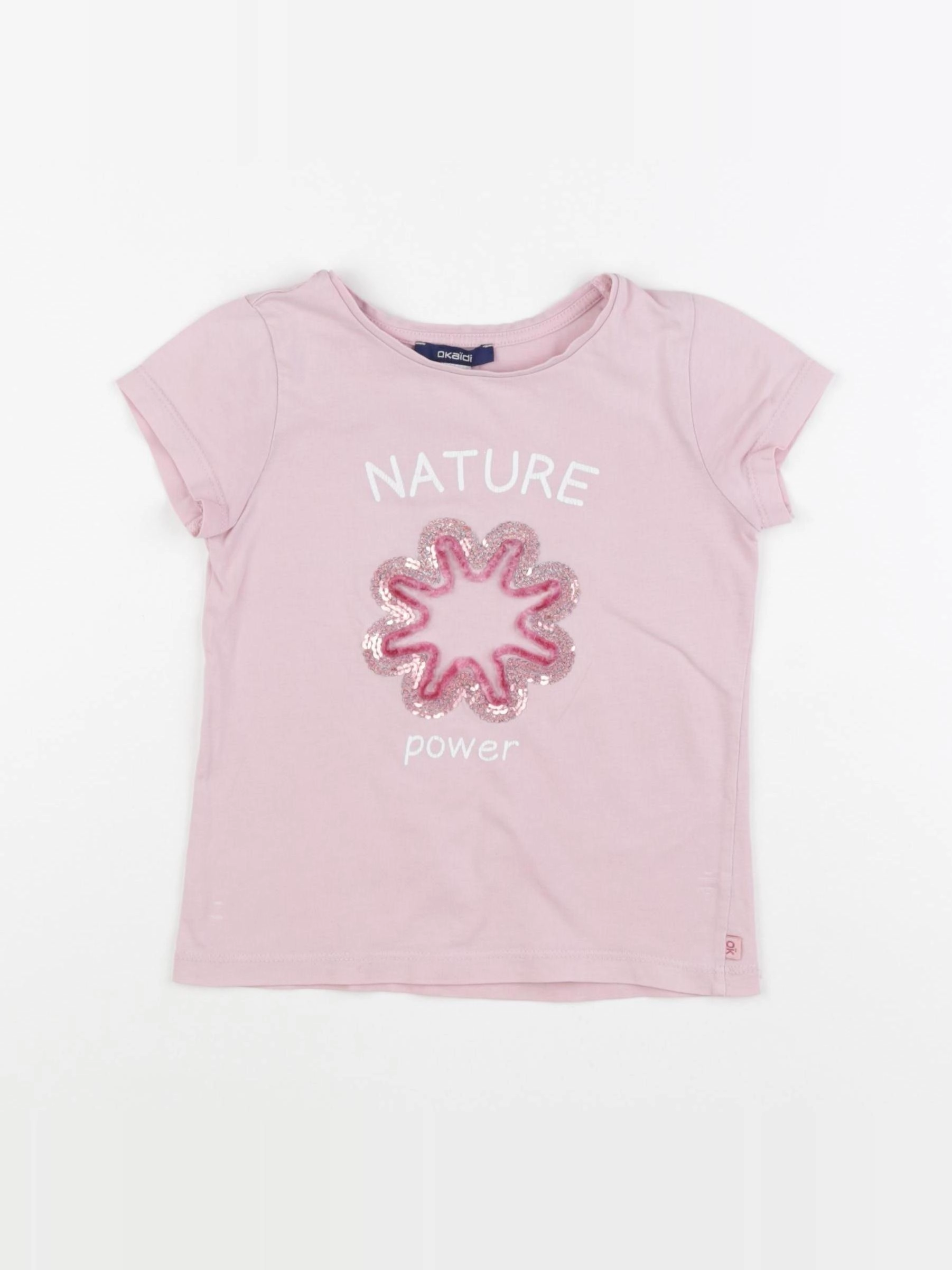 Okaidi - tee-shirt rose - 4 ans