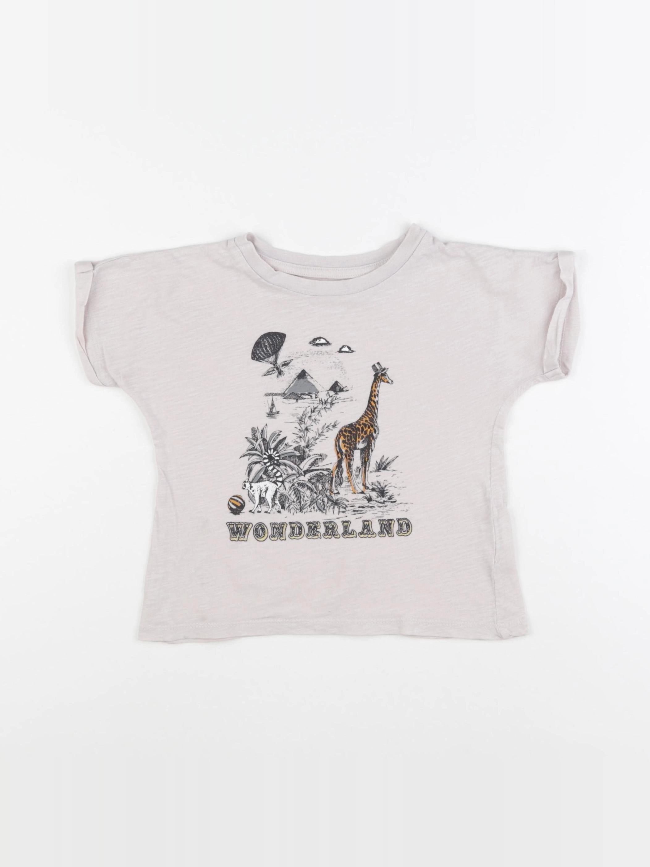Monoprix - tee-shirt rose - 4 ans