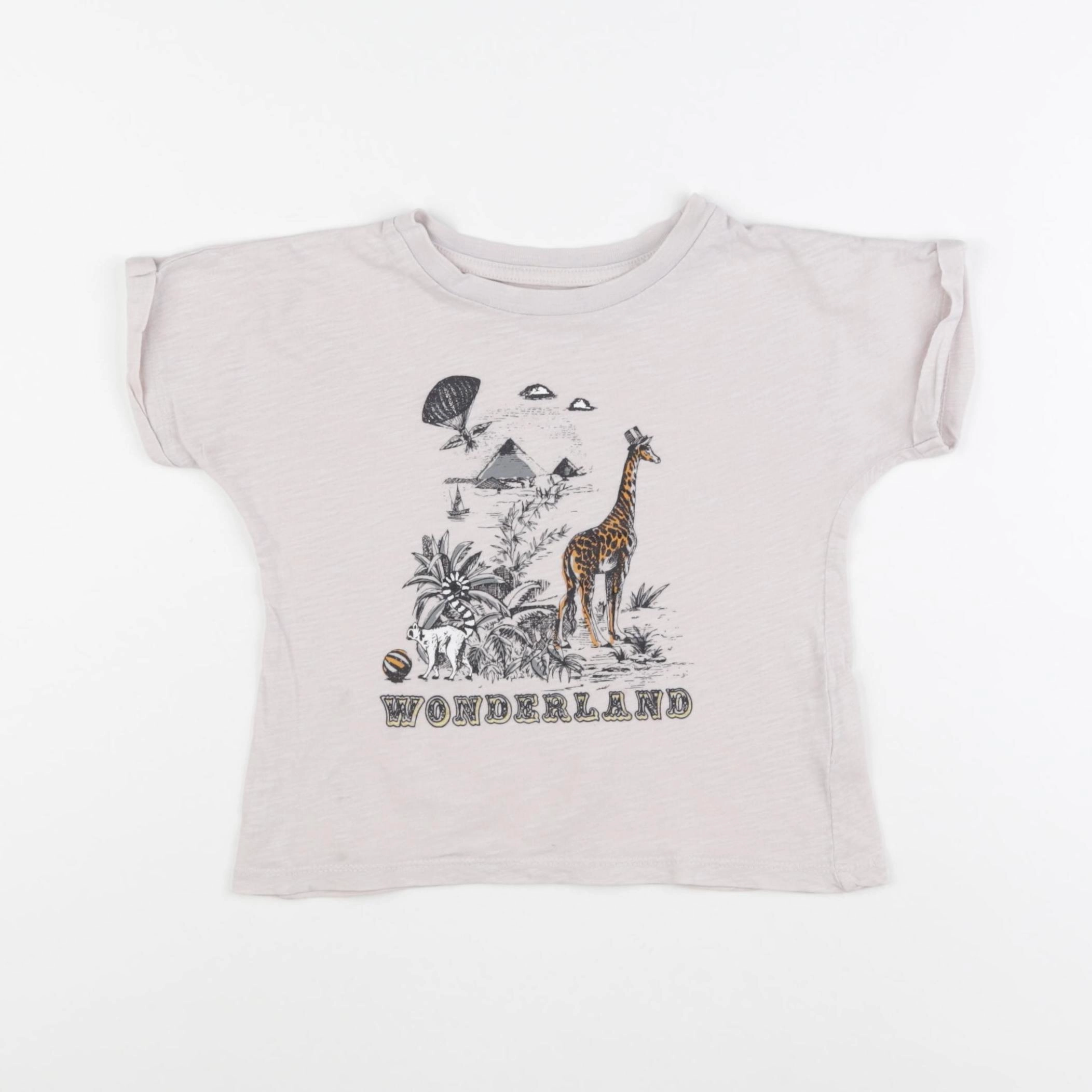 Monoprix - tee-shirt rose - 4 ans