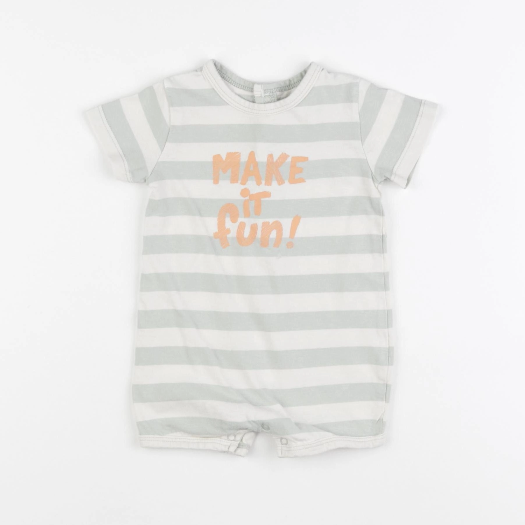 Vertbaudet - pyjama coton vert - 9 mois
