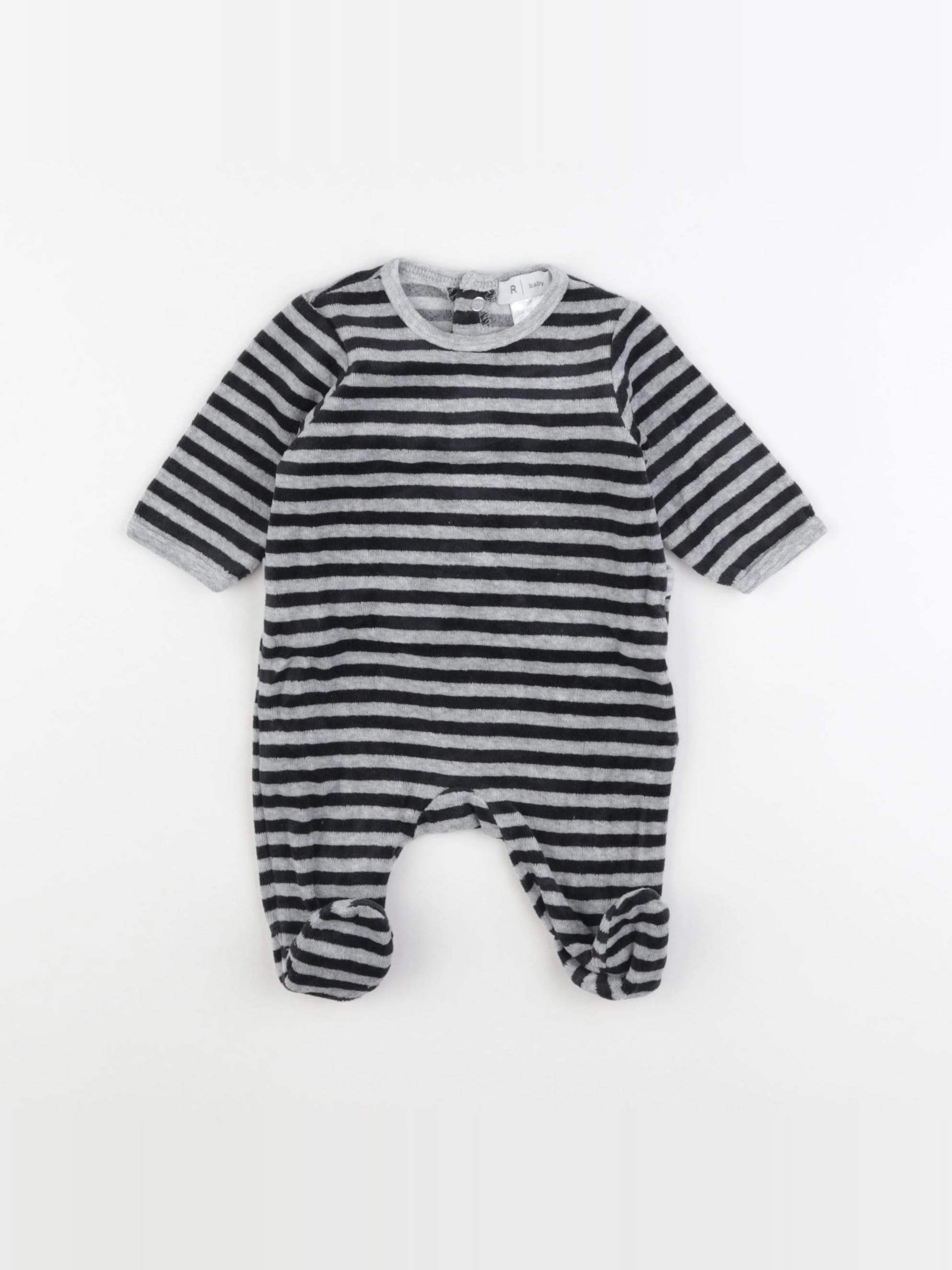 La Redoute - pyjama velours noir - 1 mois