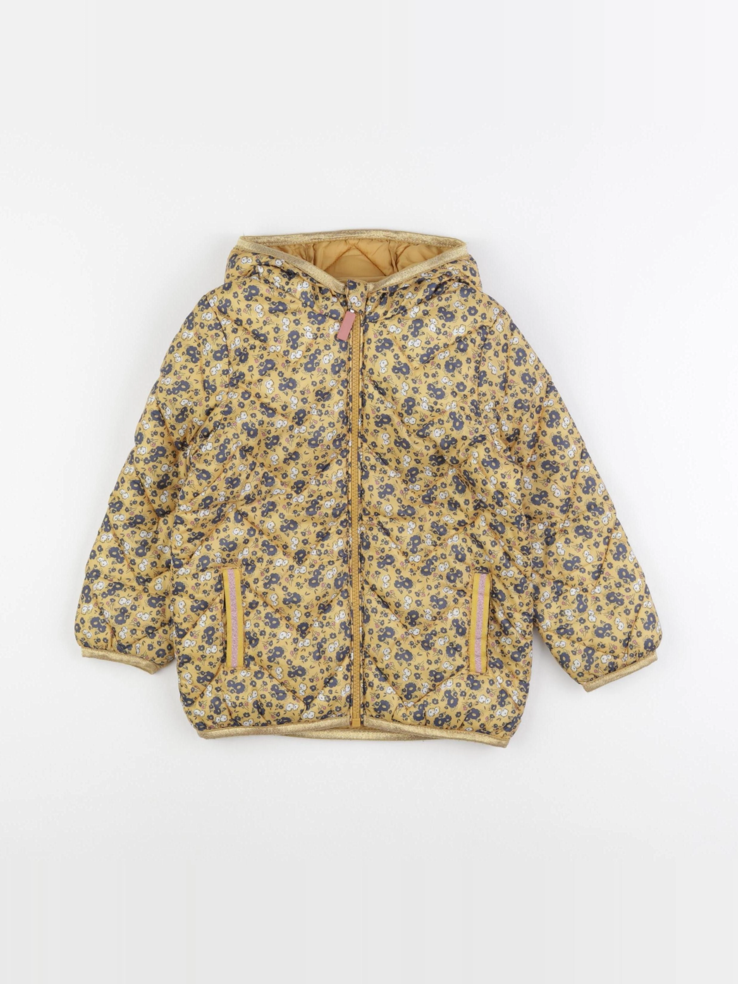 Vertbaudet - doudoune jaune - 4 ans