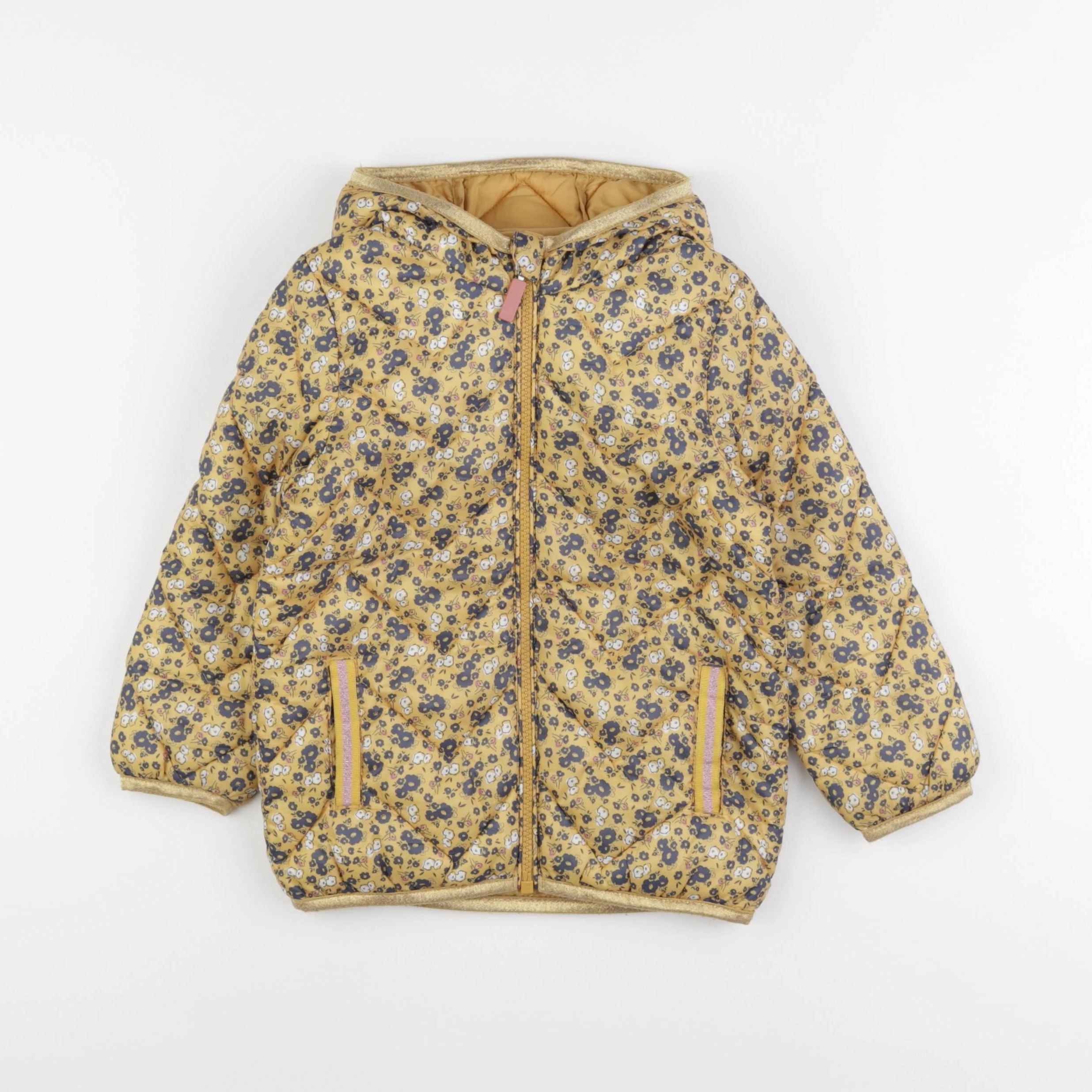 Vertbaudet - doudoune jaune - 4 ans
