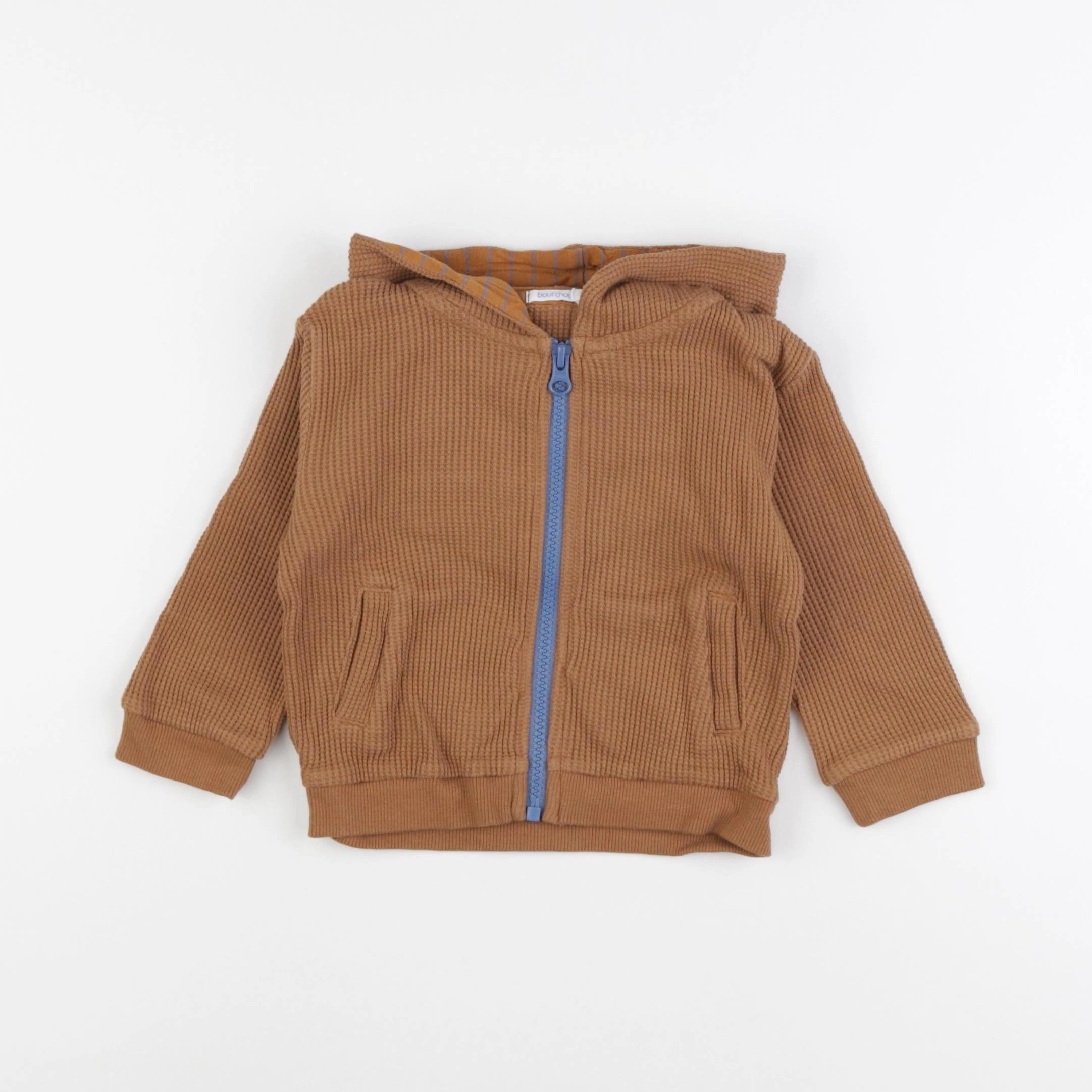 Boutchou - gilet marron - 12 mois