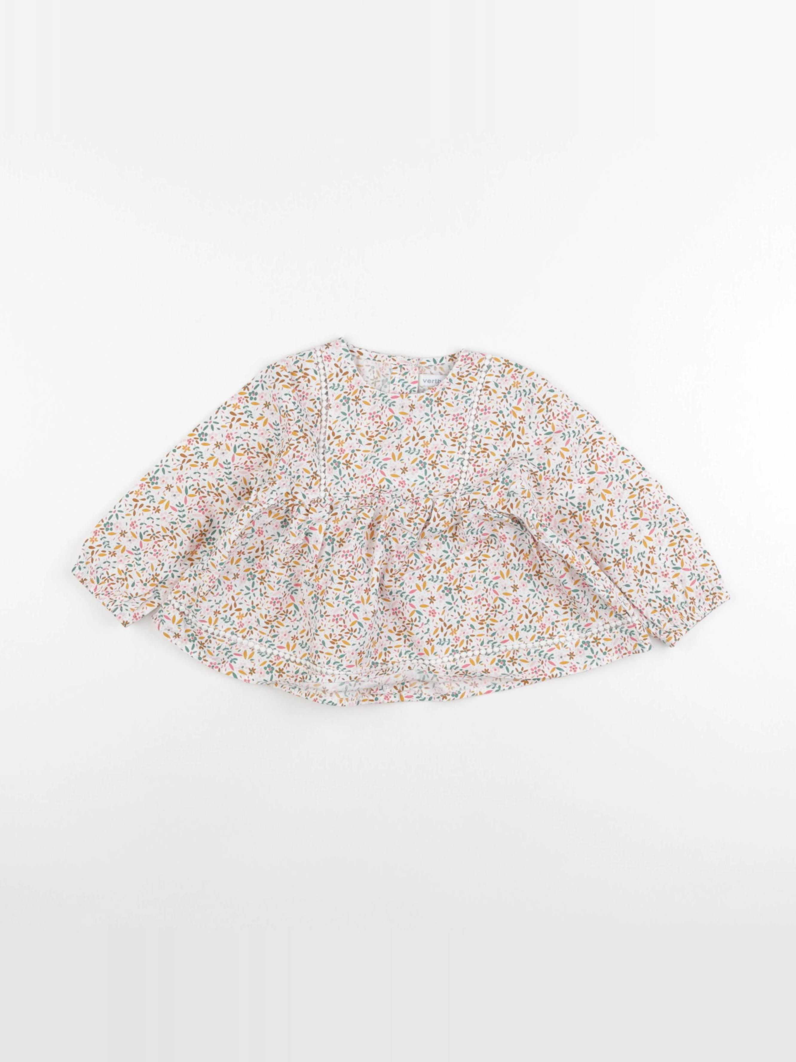 Vertbaudet - blouse multicolore - 18 mois