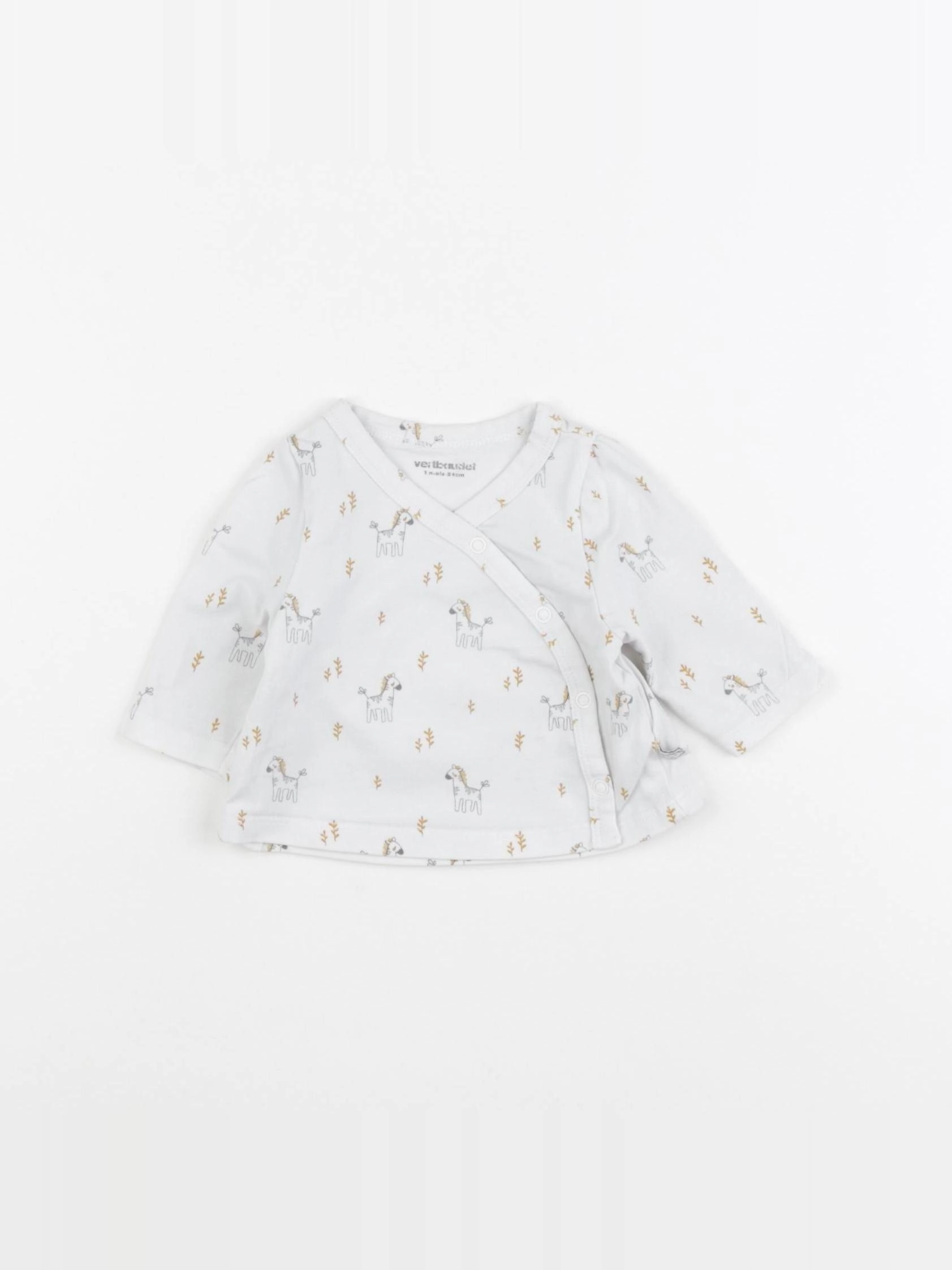 Vertbaudet - tee-shirt blanc - 1 mois