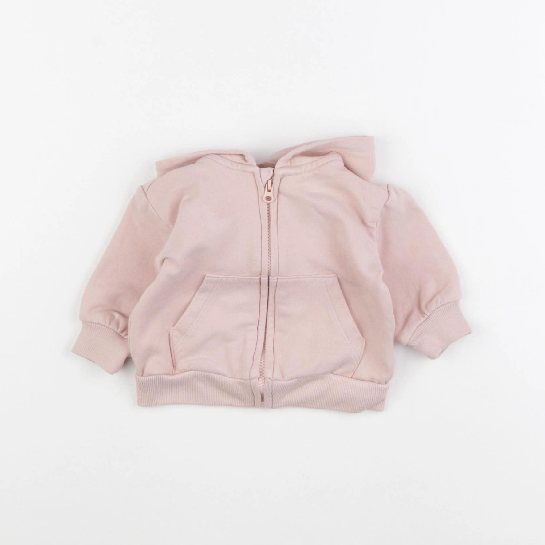 H&M - sweat rose - 0/1 mois