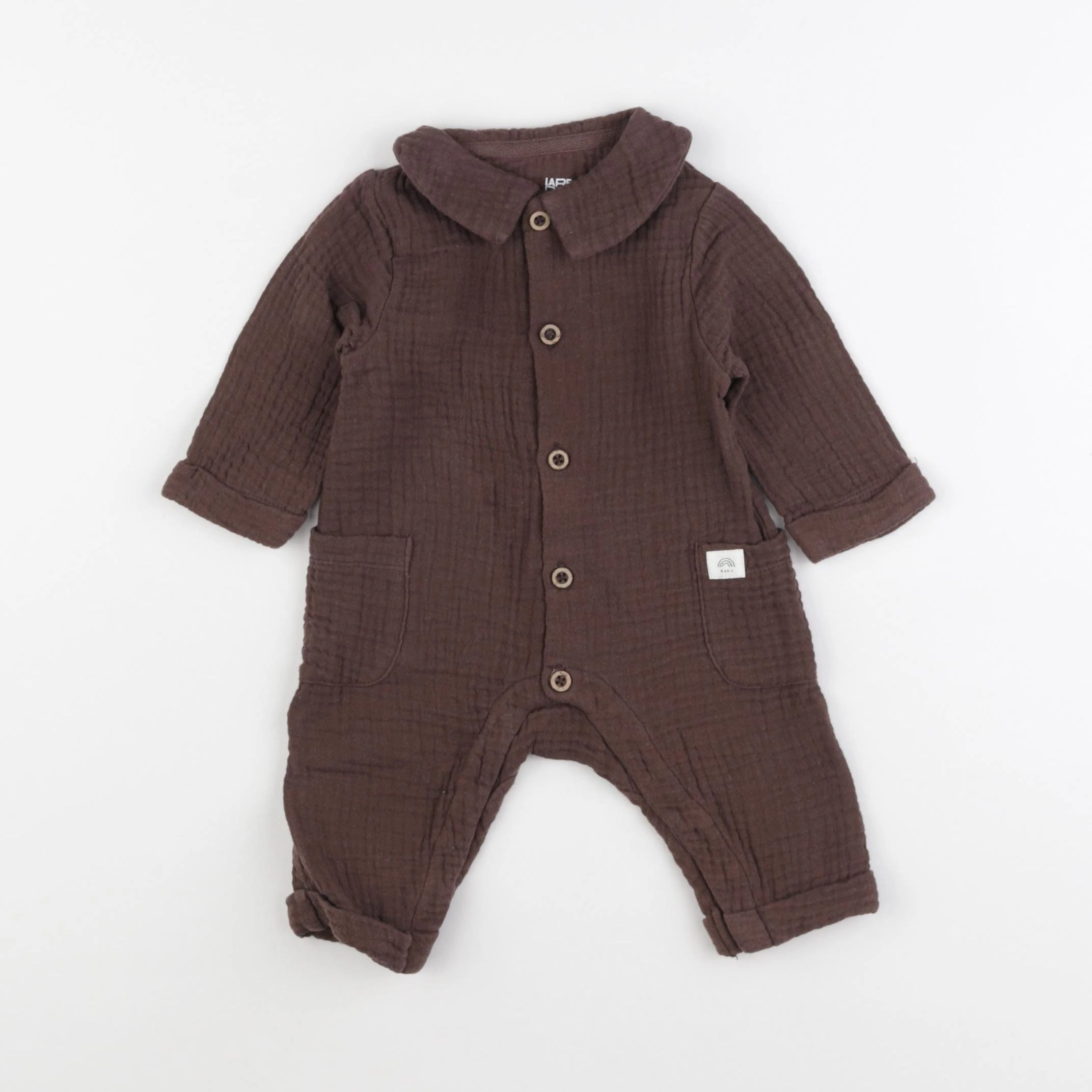 La Redoute - combinaison marron - 3 mois