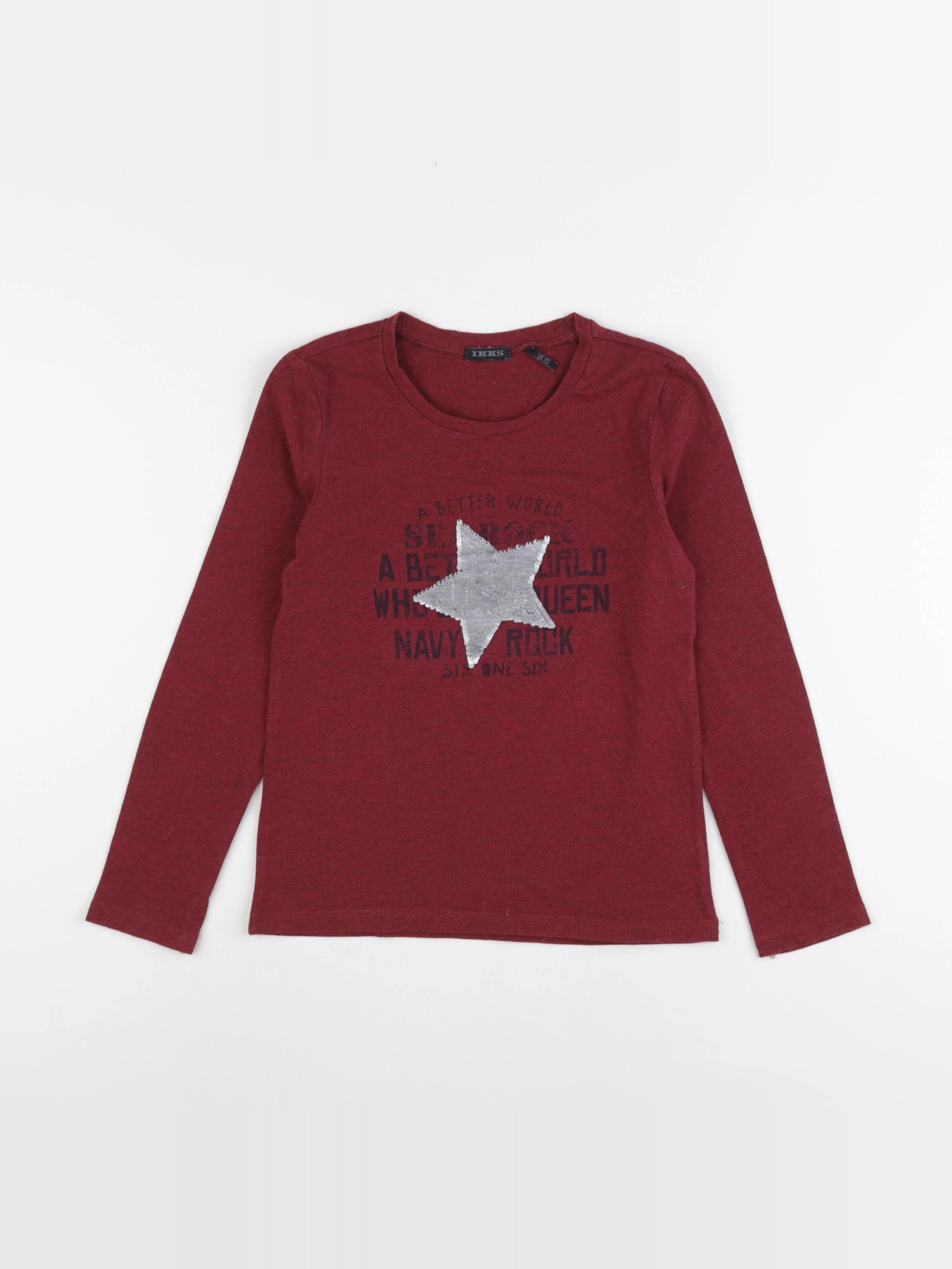 IKKS - tee-shirt rouge - 8 ans