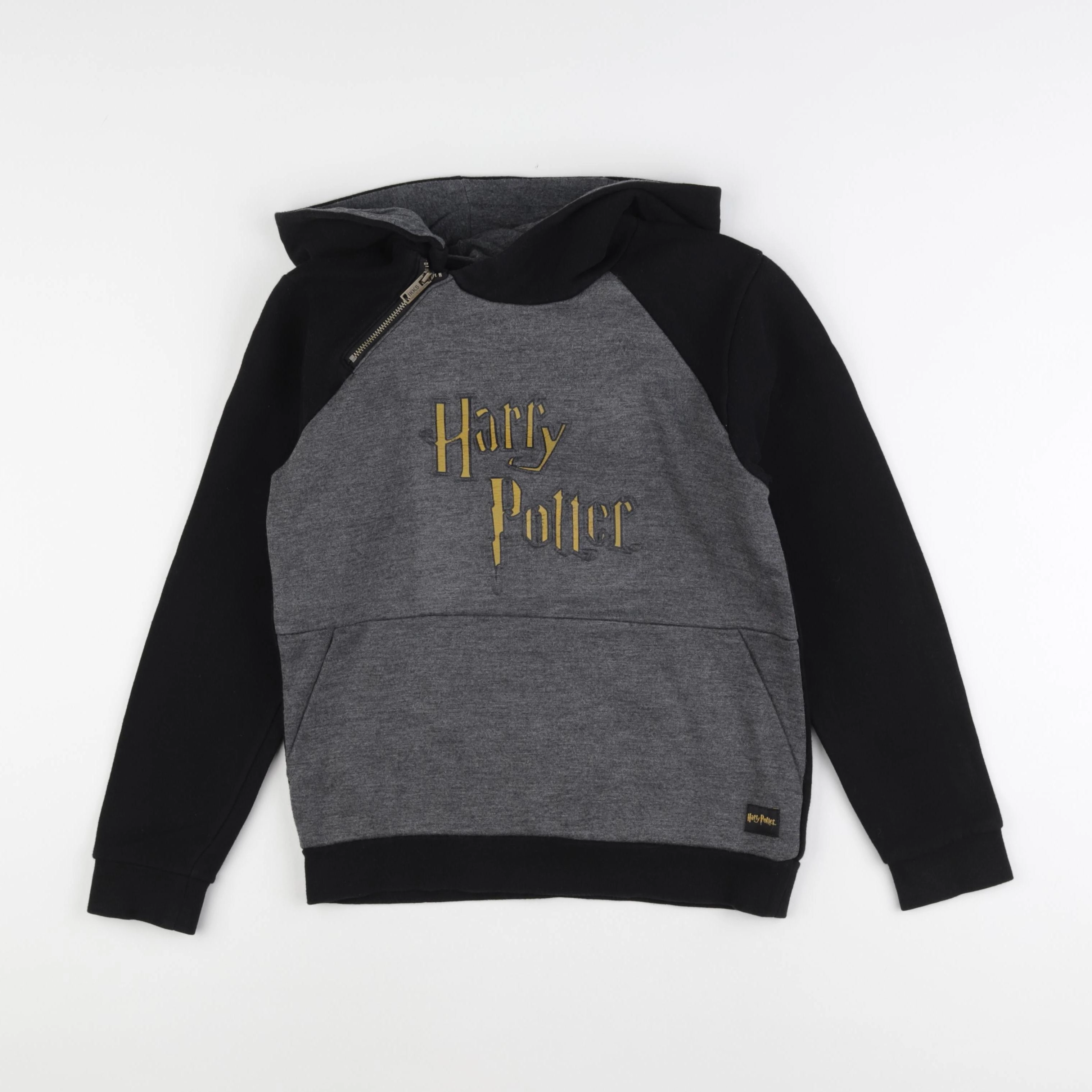 IKKS - sweat noir, gris - 10 ans