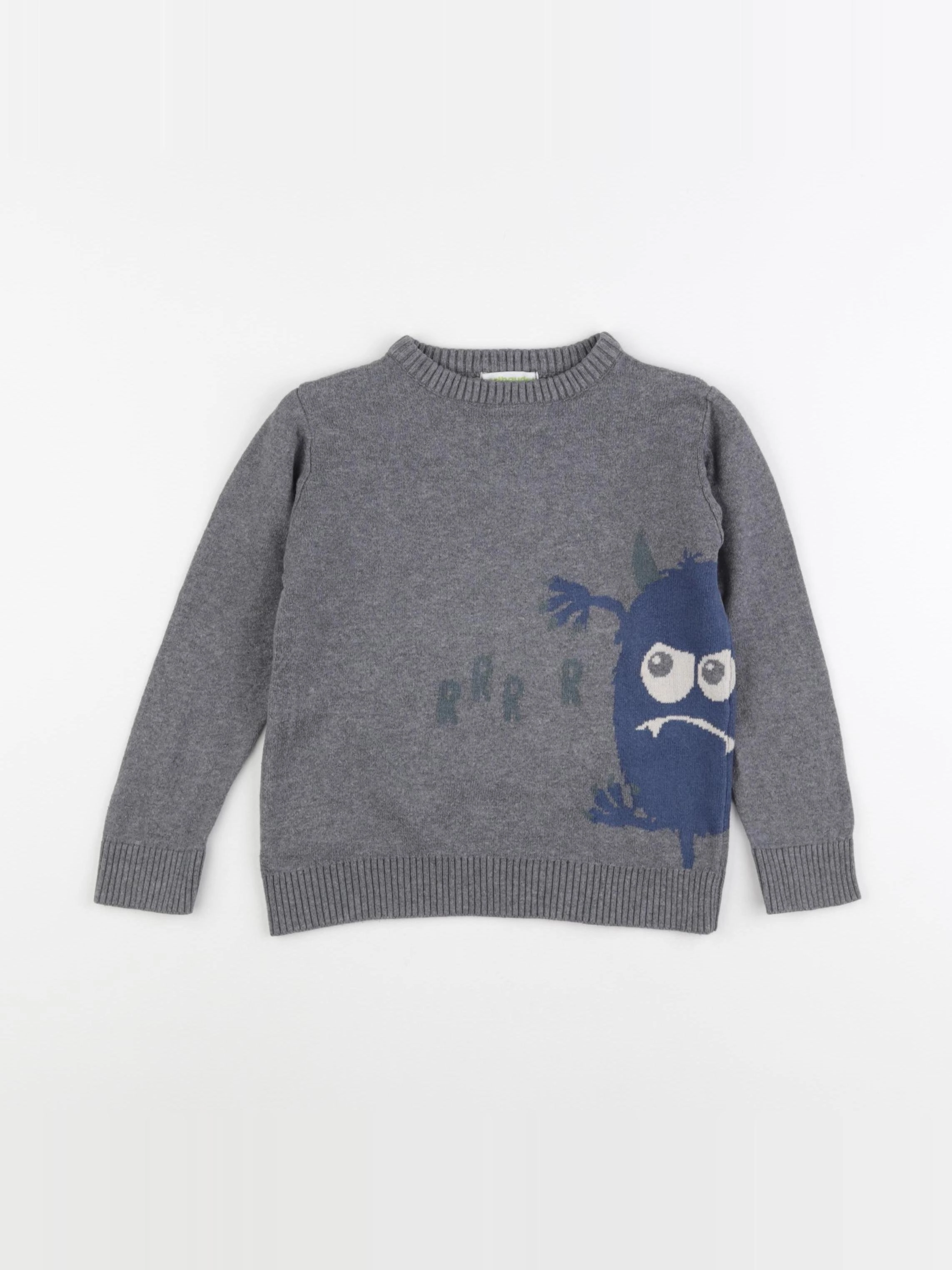 Vertbaudet - pull gris - 4 ans