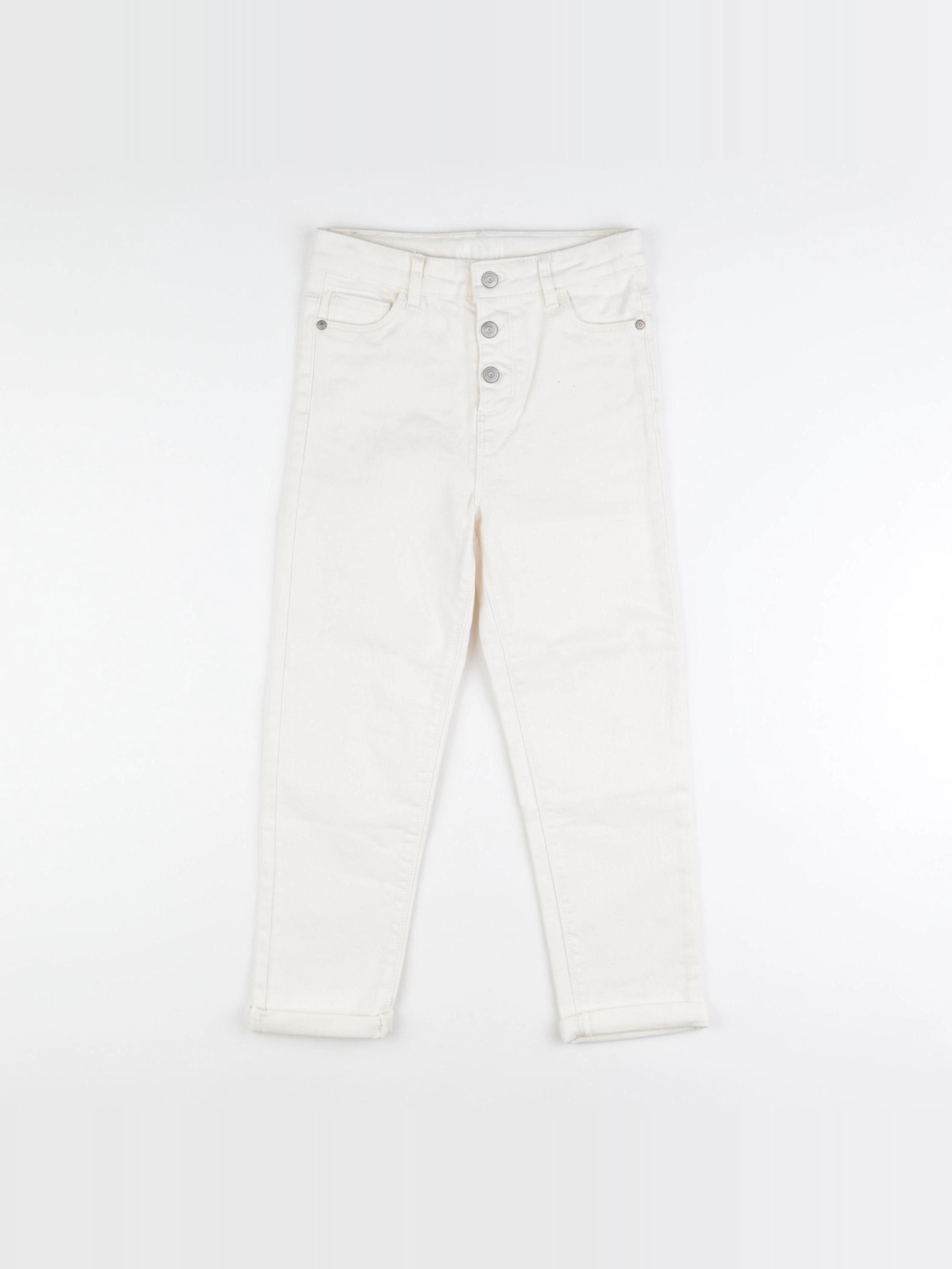 Vertbaudet - jean beige - 9 ans