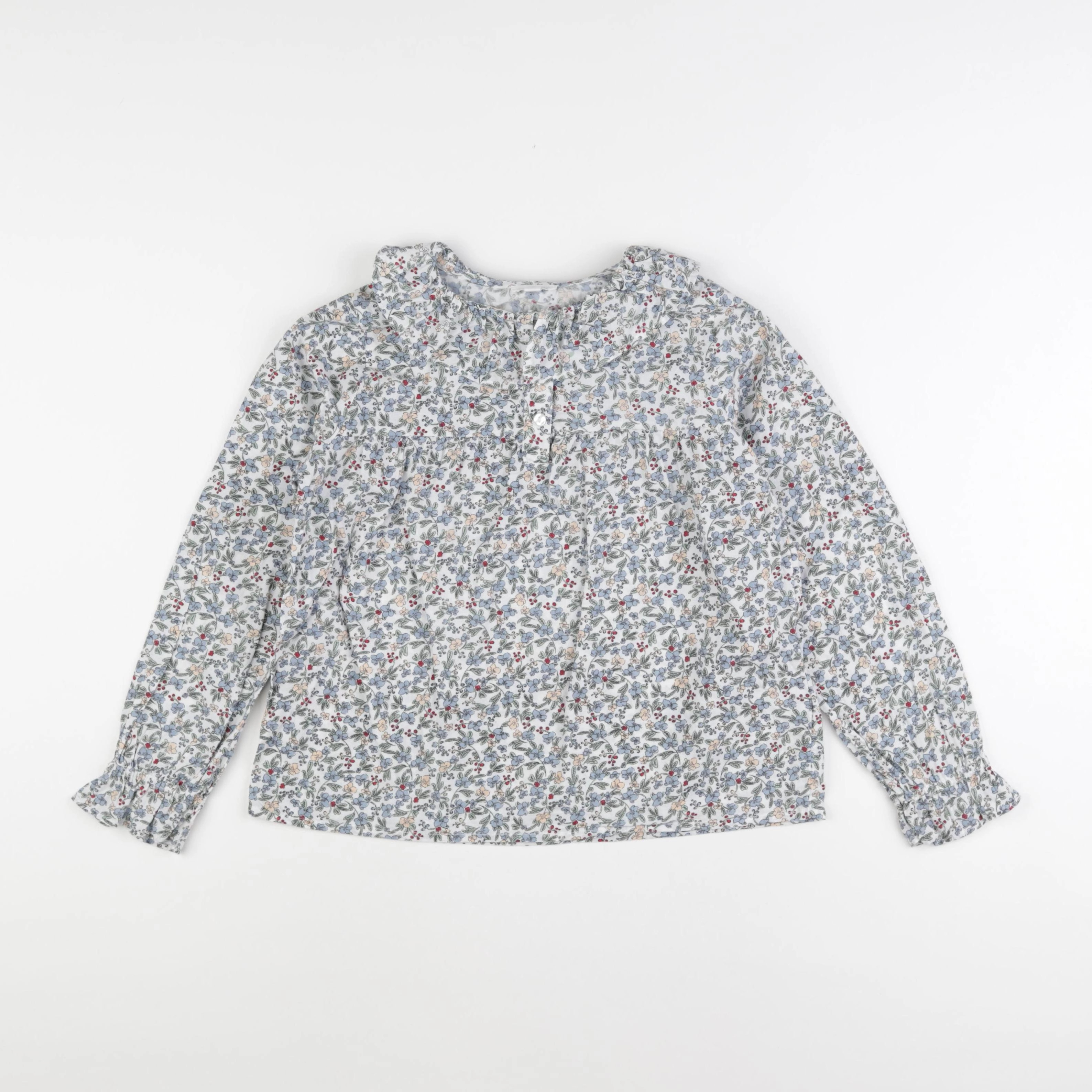 Vertbaudet - blouse bleu - 9 ans