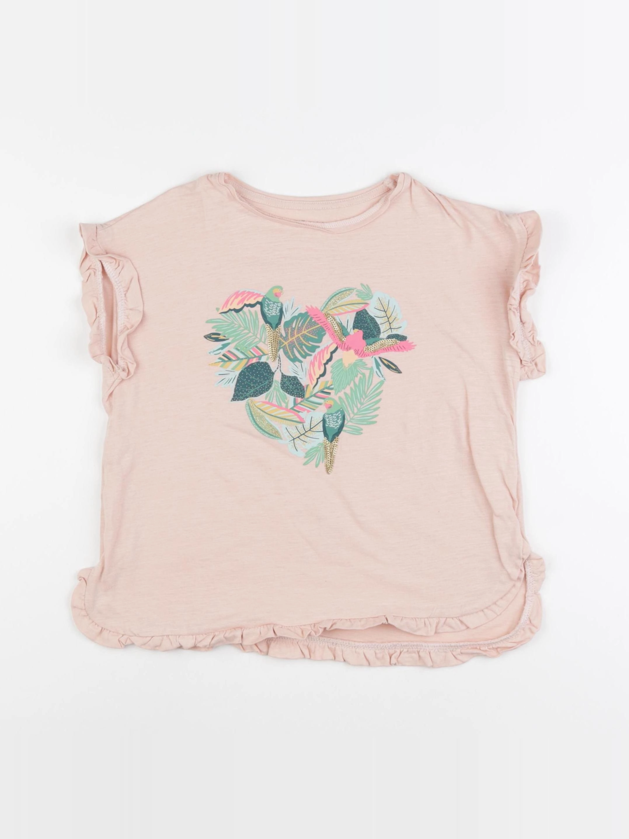 Vertbaudet - tee-shirt rose - 10 ans