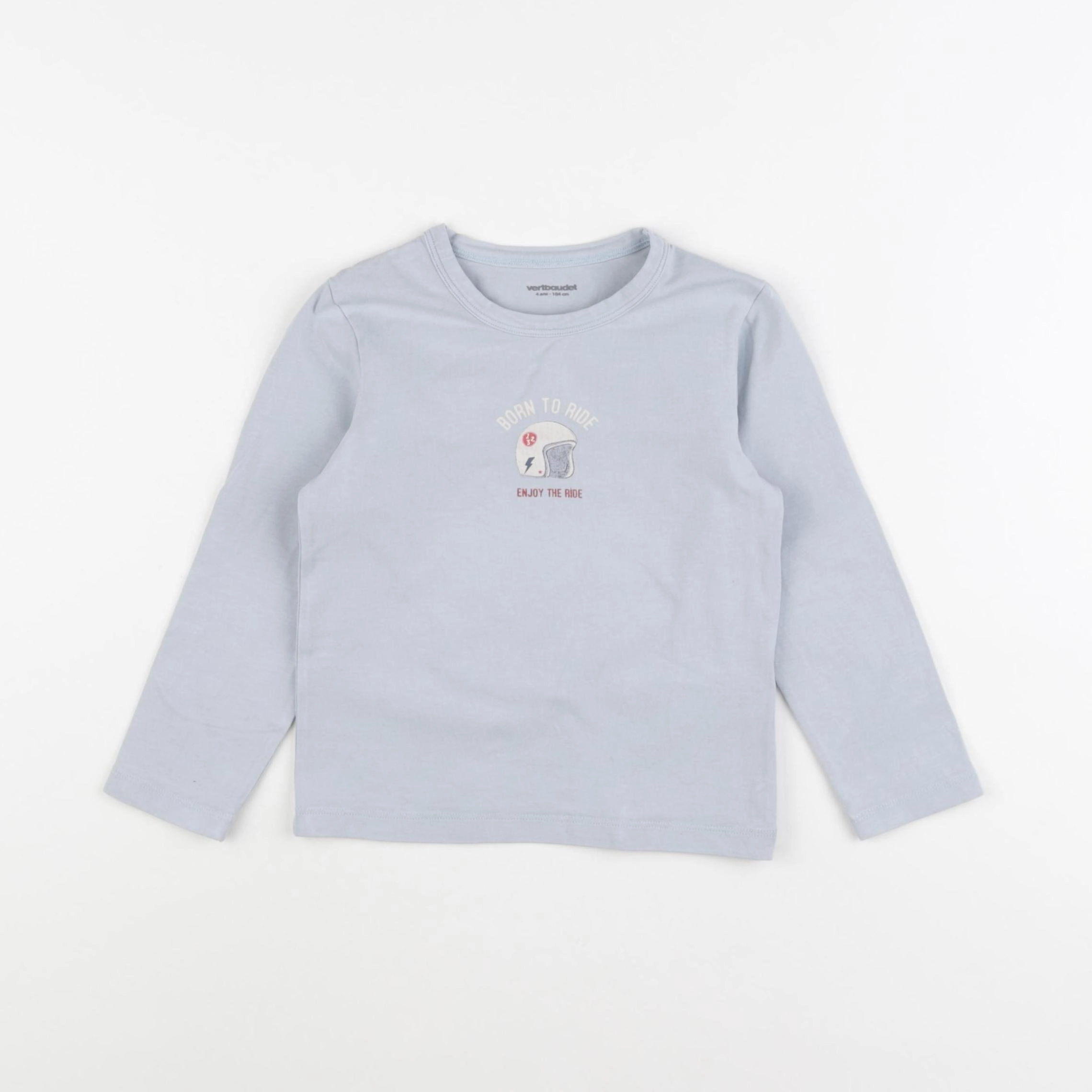 Vertbaudet - maillot de corps bleu - 4 ans