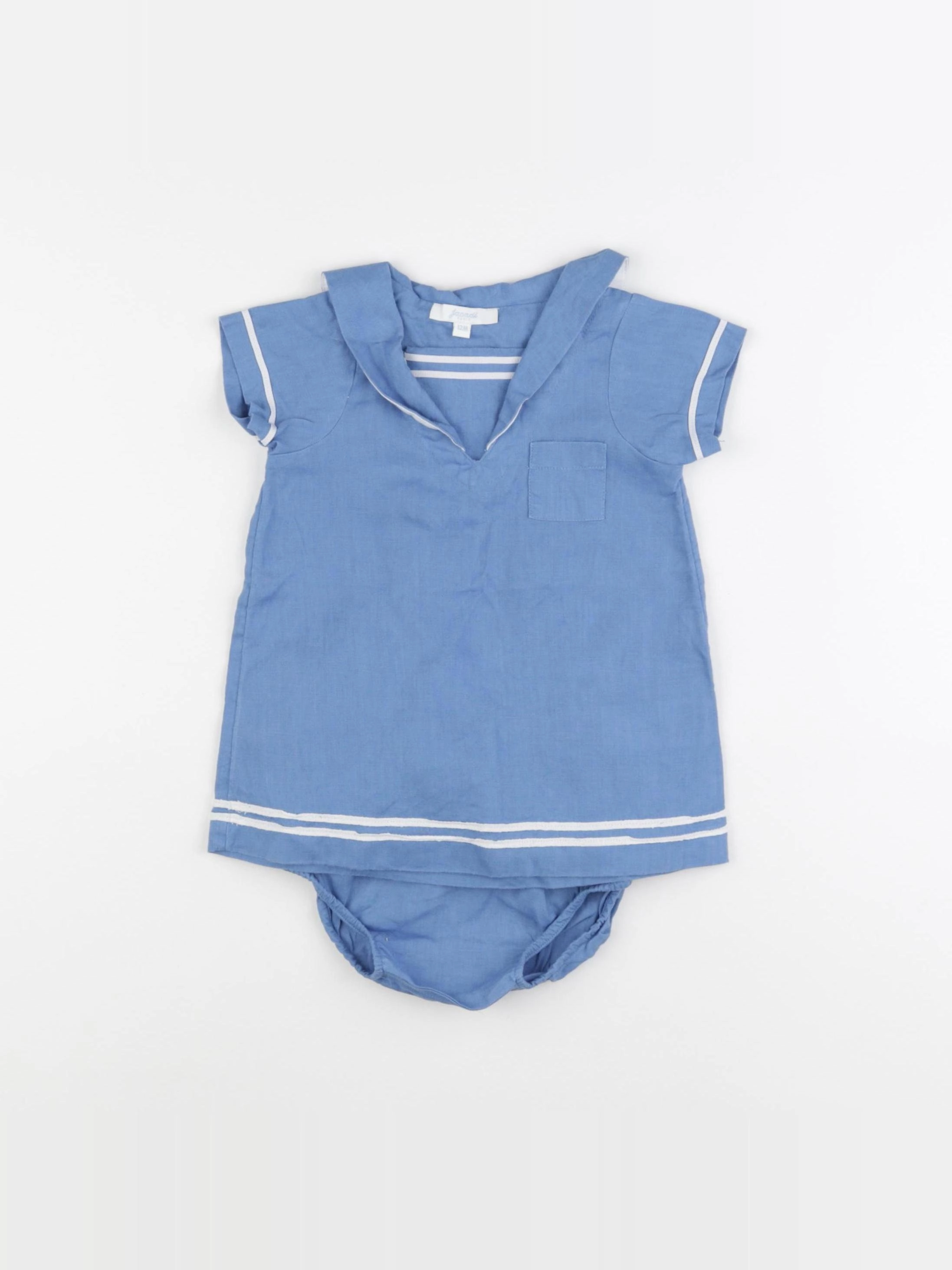 Jacadi - robe bleu - 12 mois