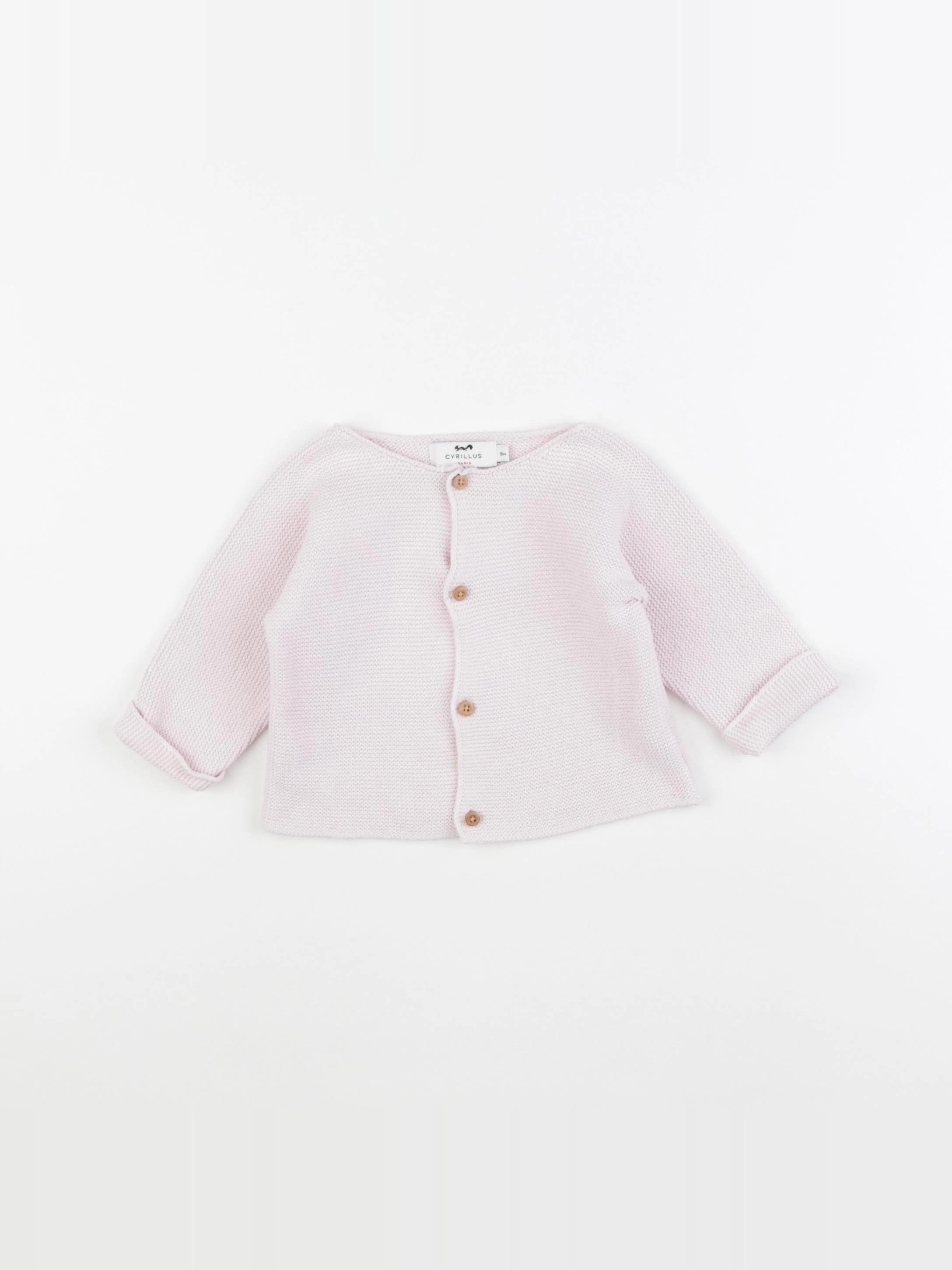 Cyrillus - gilet rose - 9 mois