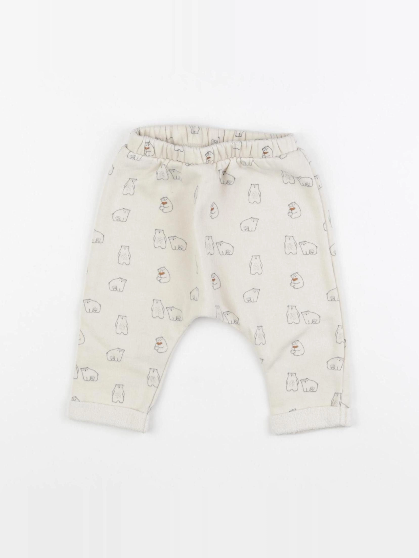 Vertbaudet - sarouel beige - 6 mois