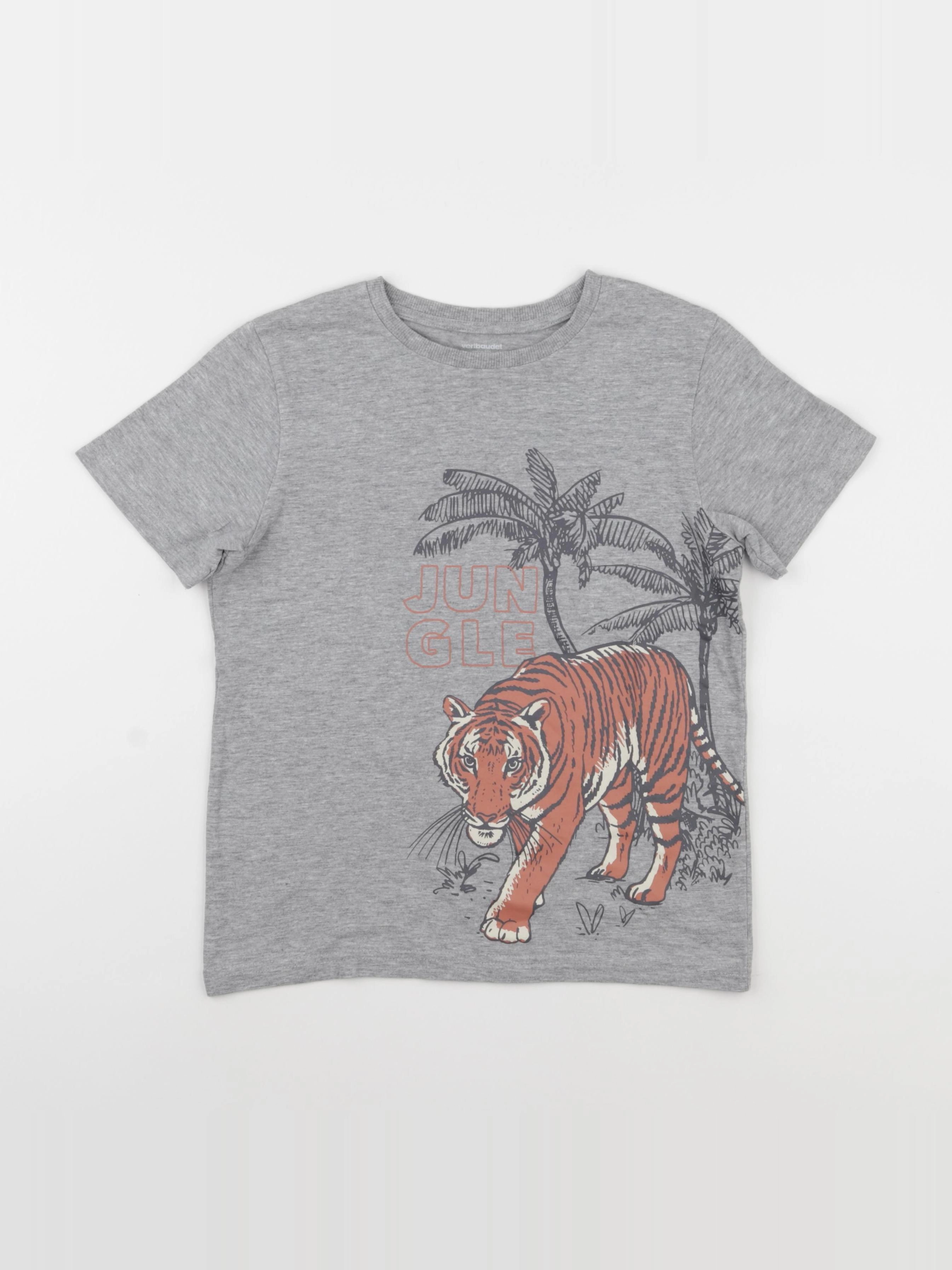 Vertbaudet - tee-shirt gris - 10 ans