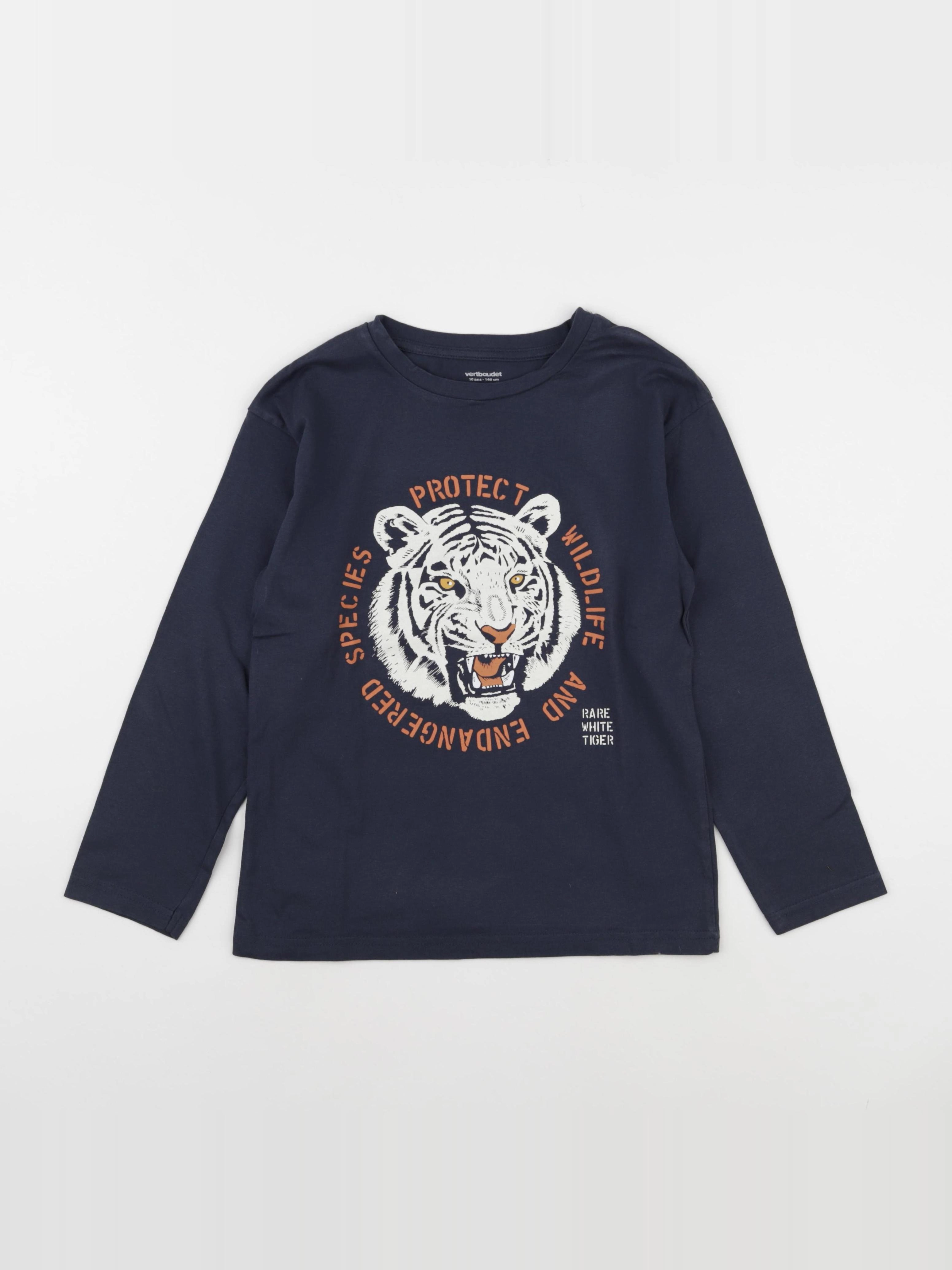 Vertbaudet - tee-shirt bleu - 10 ans
