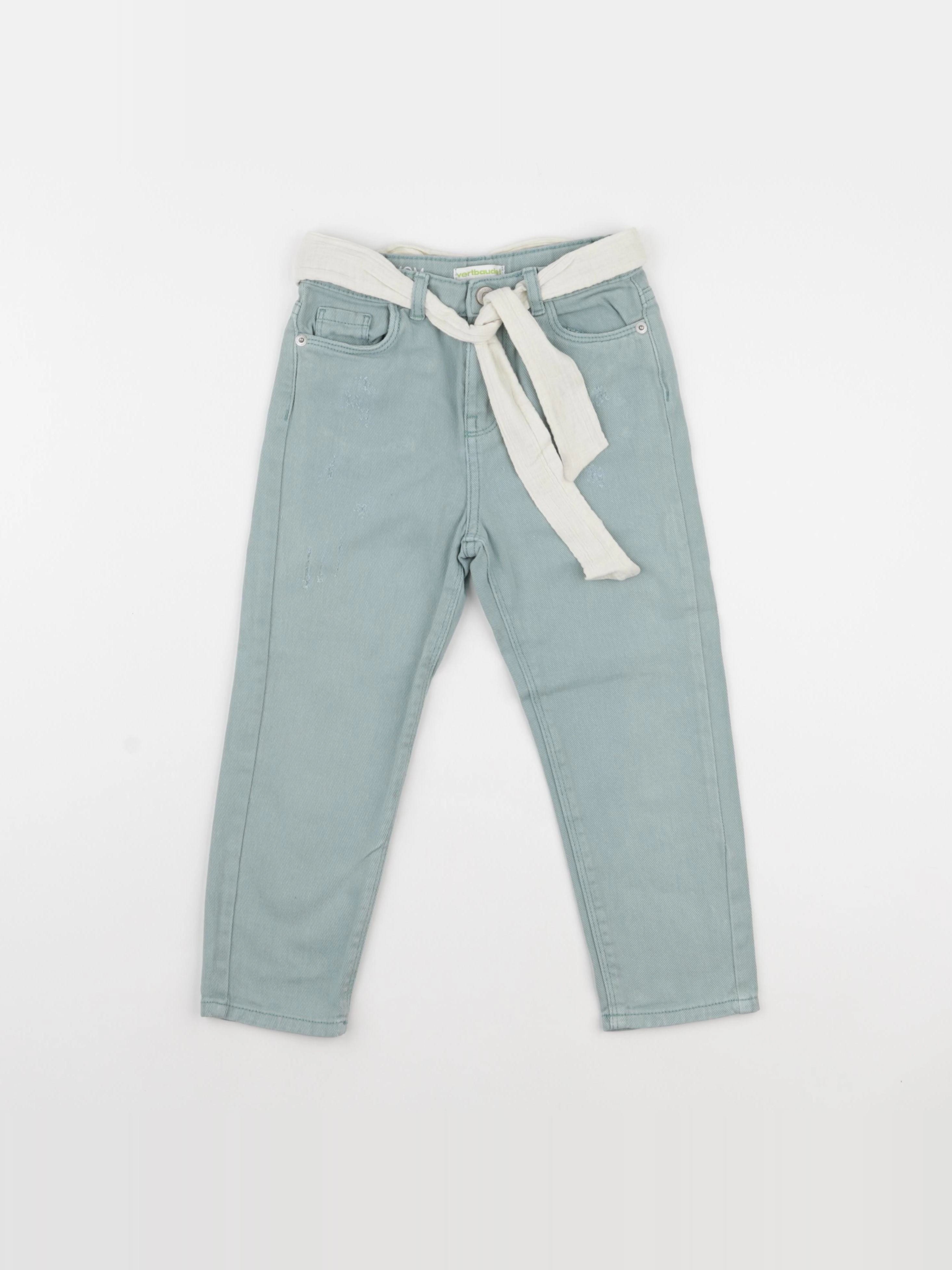 Vertbaudet - jean vert - 5 ans