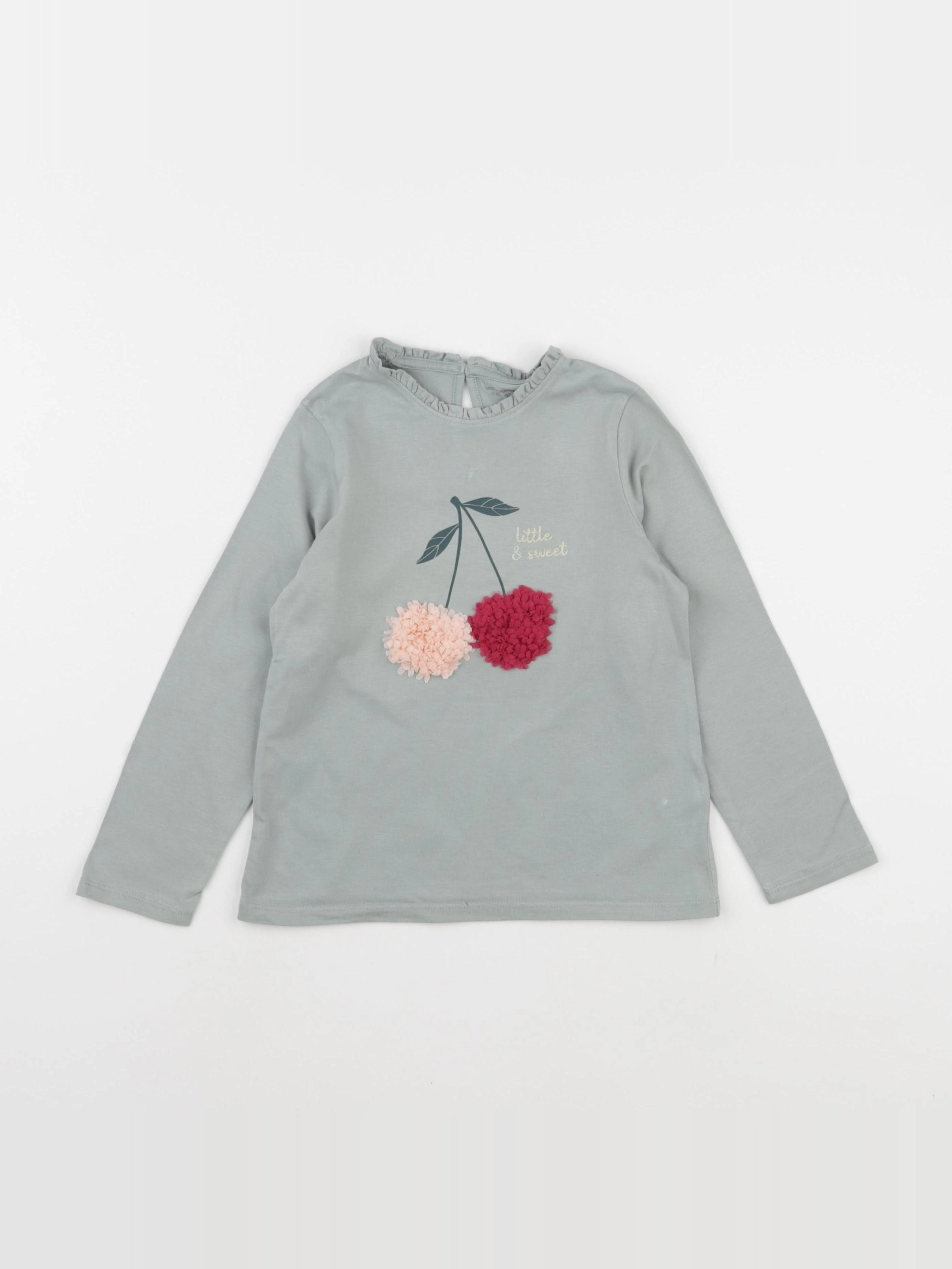 Vertbaudet - tee-shirt vert, or - 6 ans