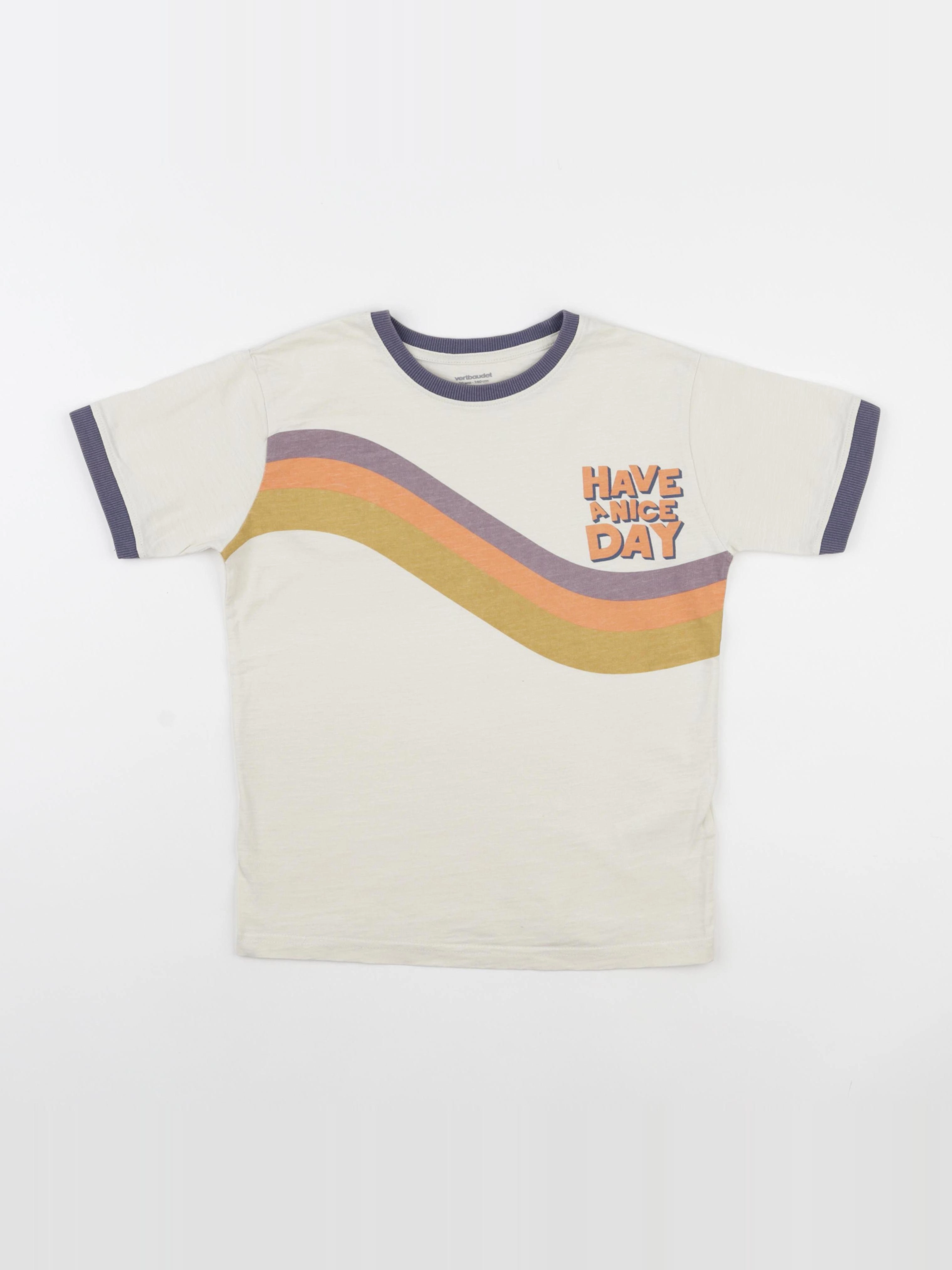 Vertbaudet - tee-shirt multicolore - 10 ans