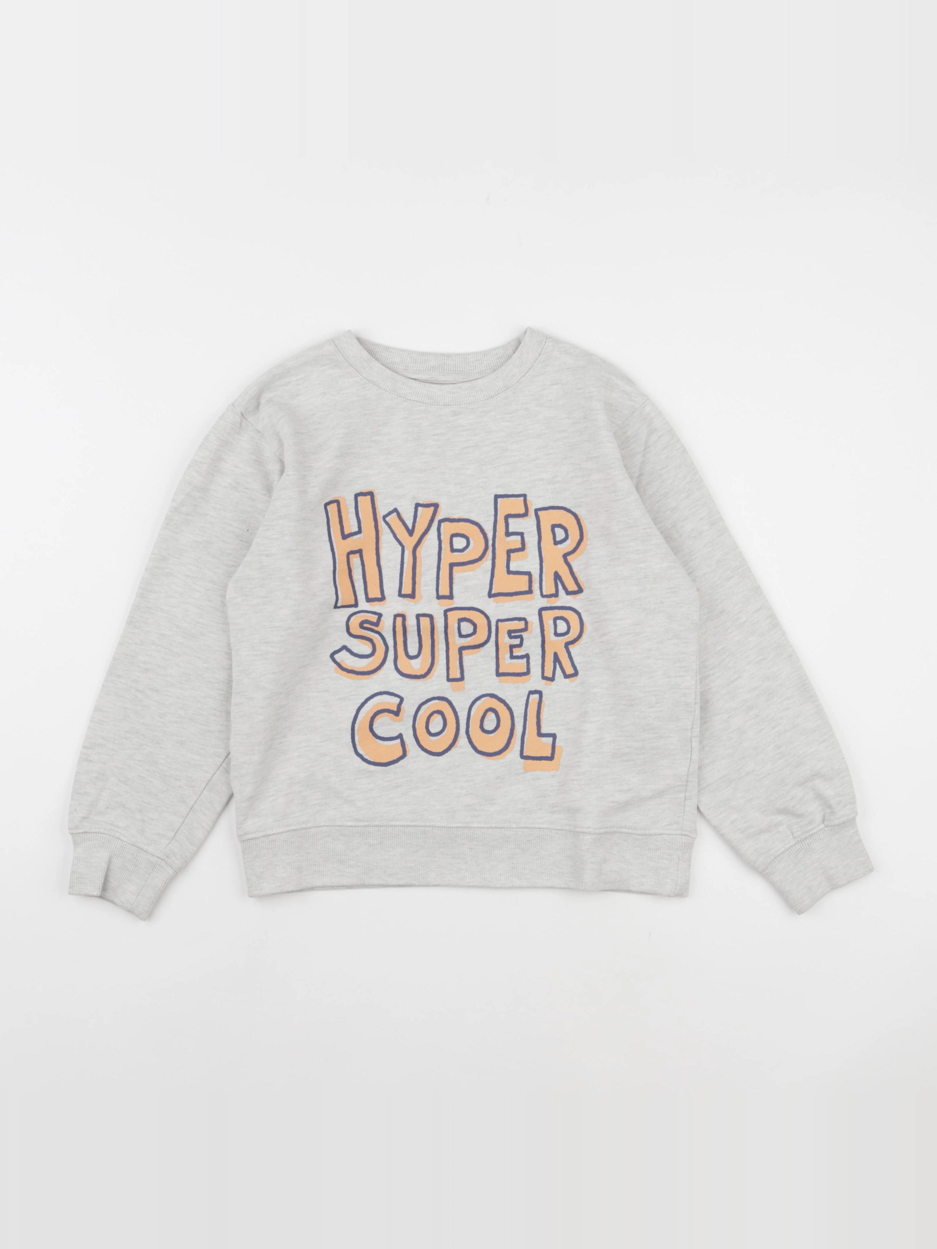 Vertbaudet - sweat gris - 10 ans