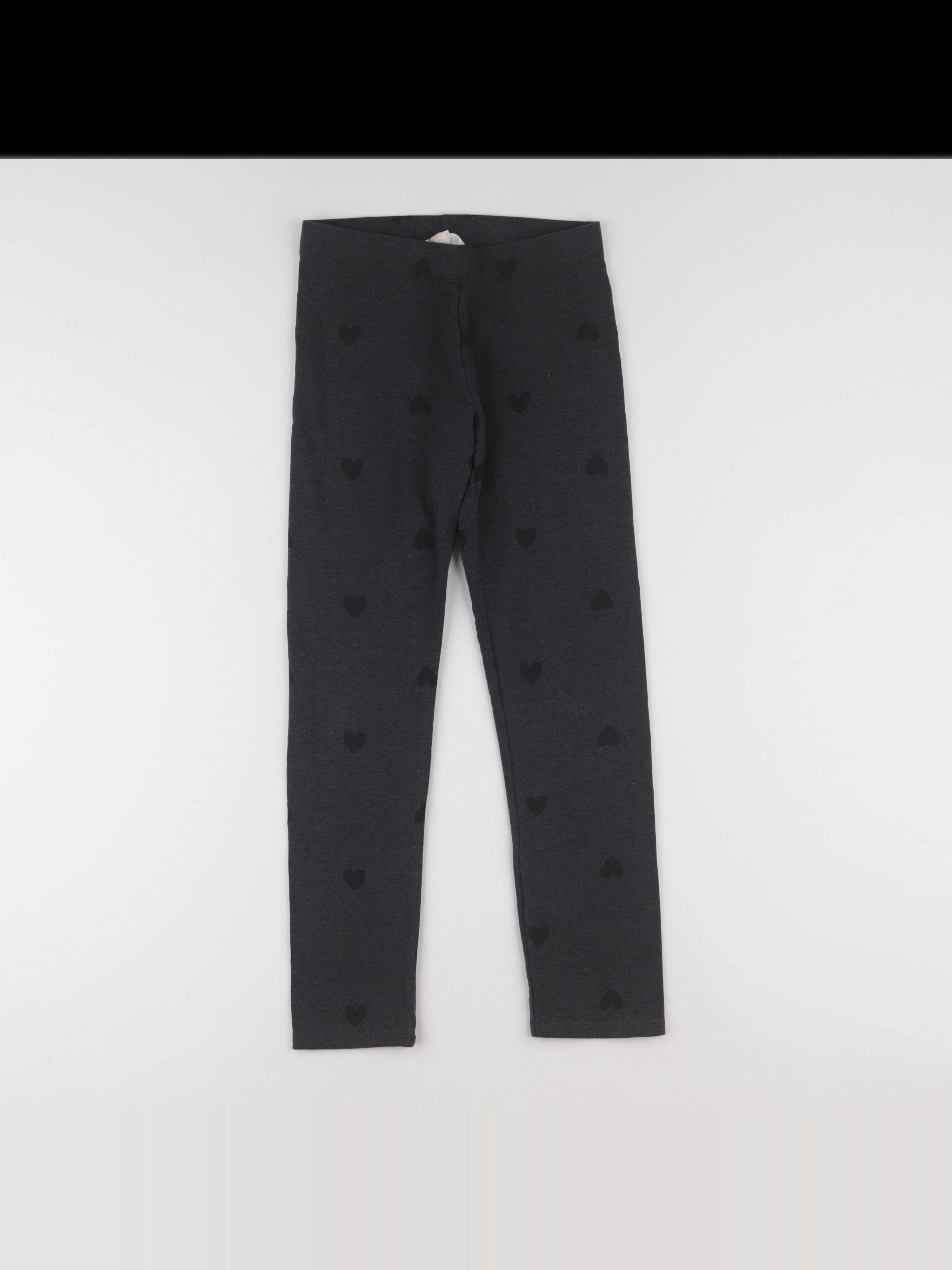 H&M - legging gris - 9/10 ans