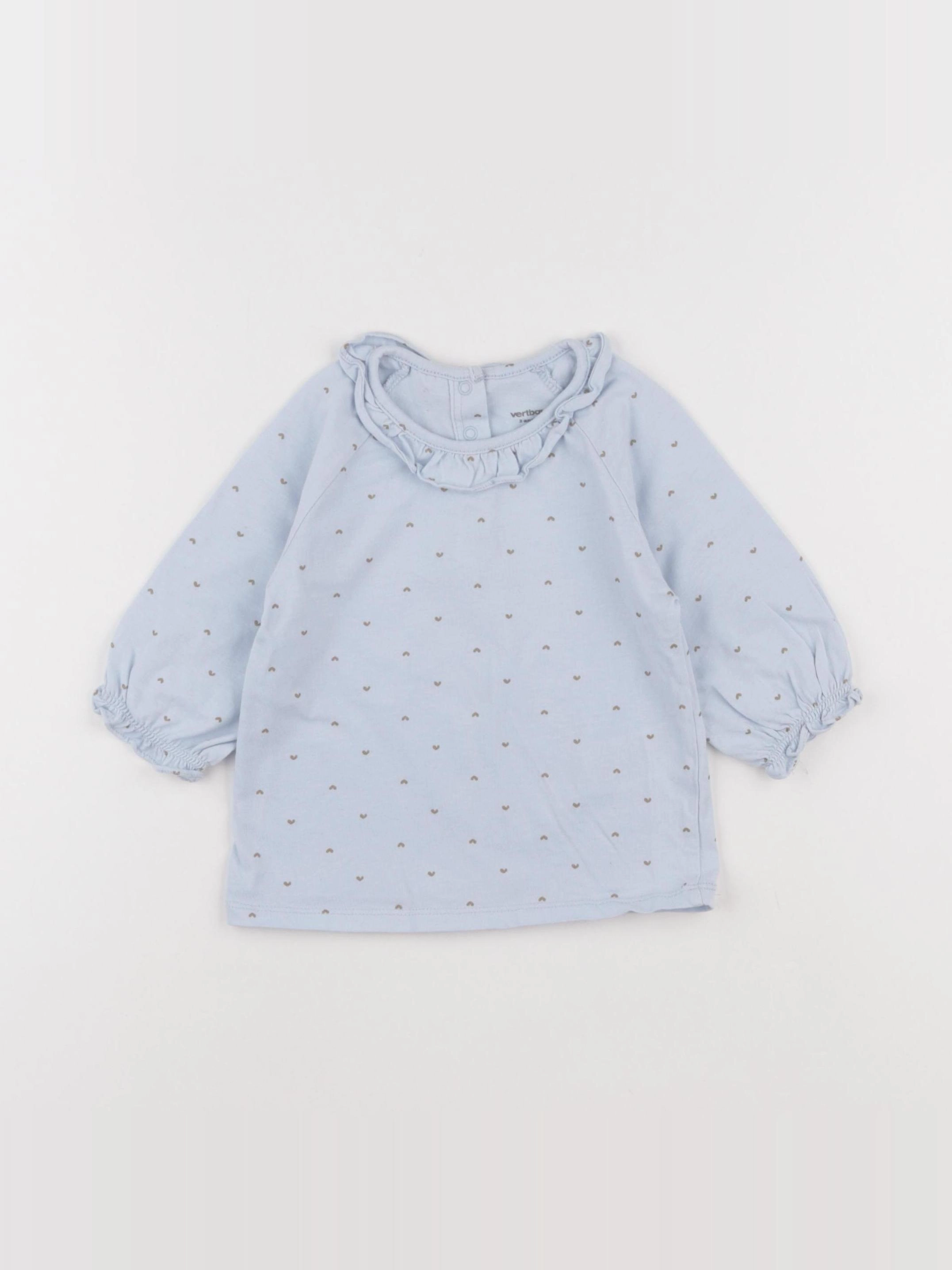 Vertbaudet - tee-shirt bleu - 3 ans