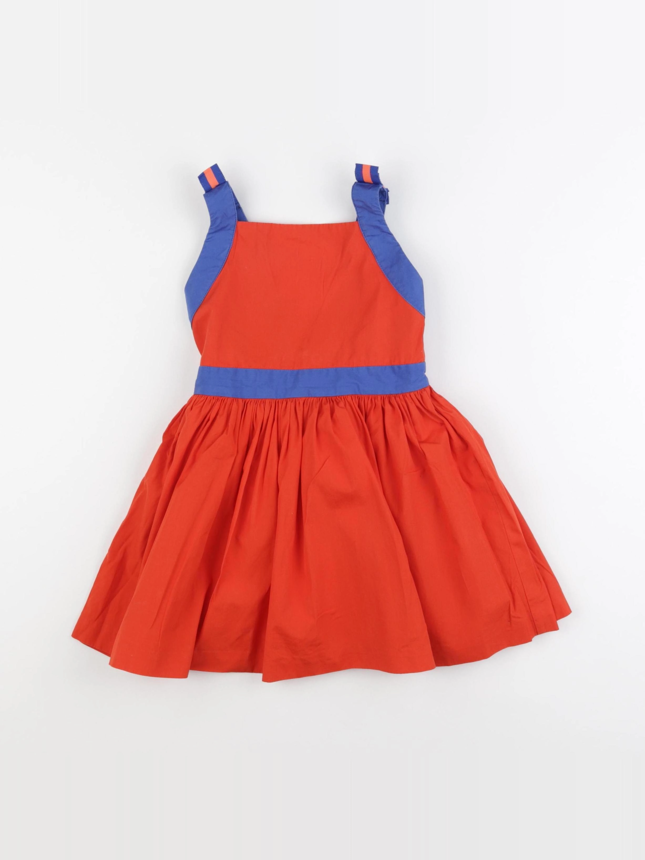 Jacadi - robe bleu, rouge - 3 ans