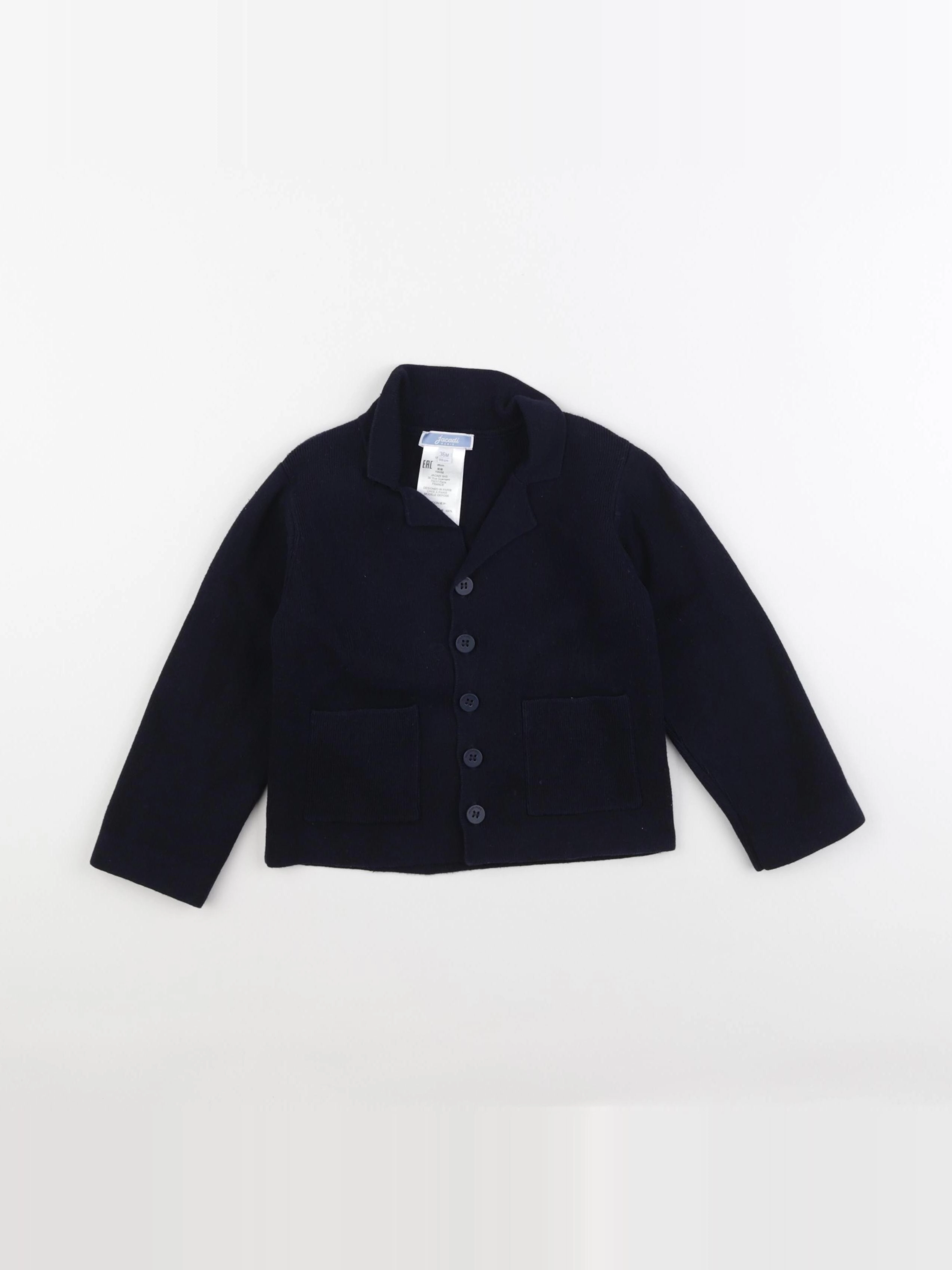 Jacadi - gilet bleu - 36 mois