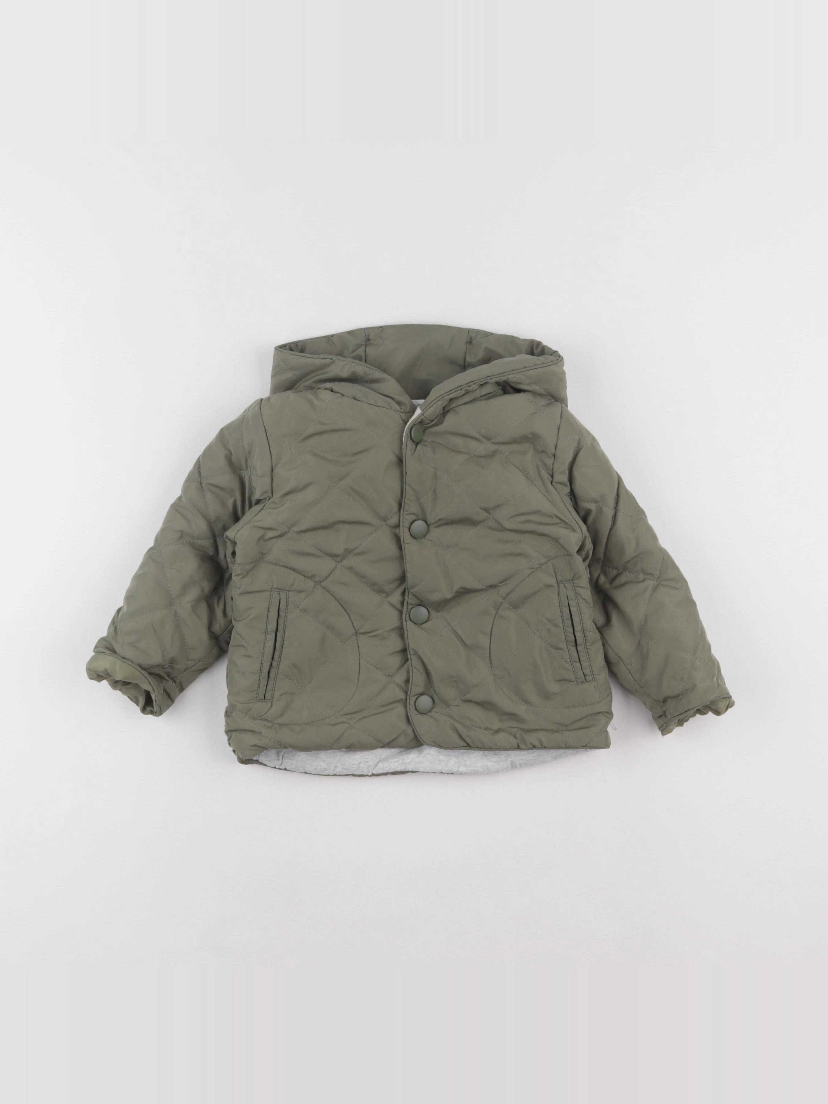 Mango - doudoune vert - 12/18 mois