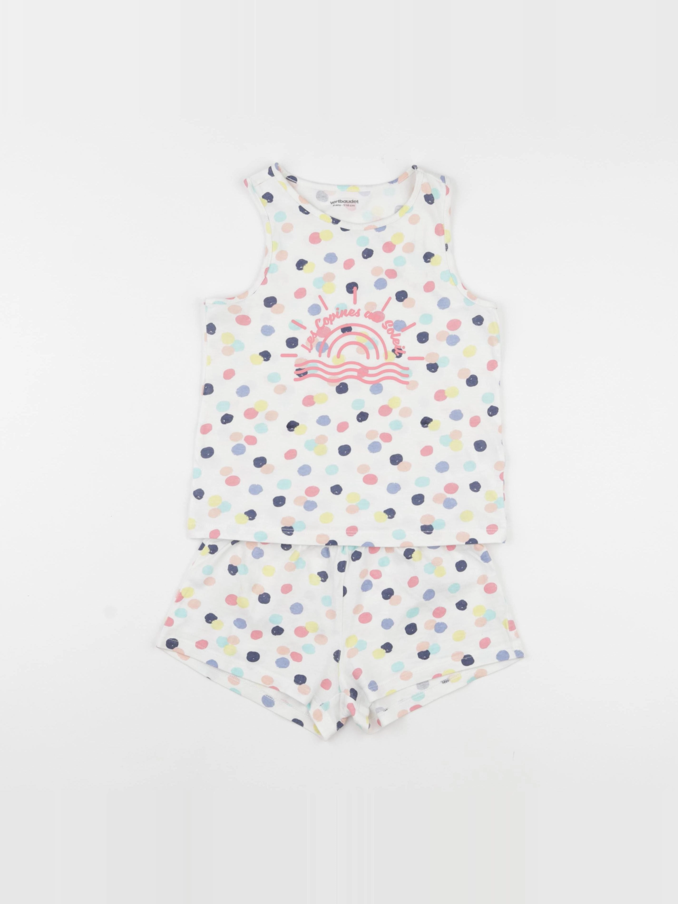Vertbaudet - pyjama coton multicolore - 6 ans