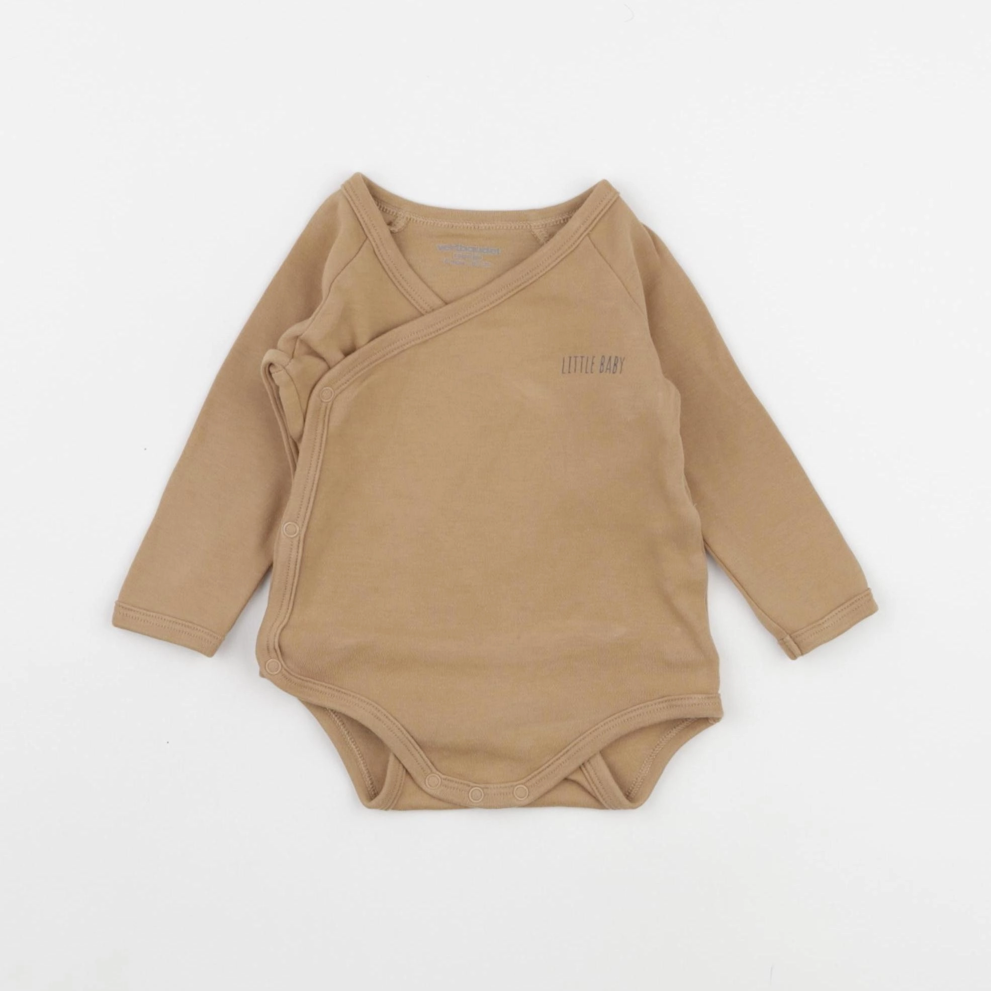 Vertbaudet - body beige - 6 mois