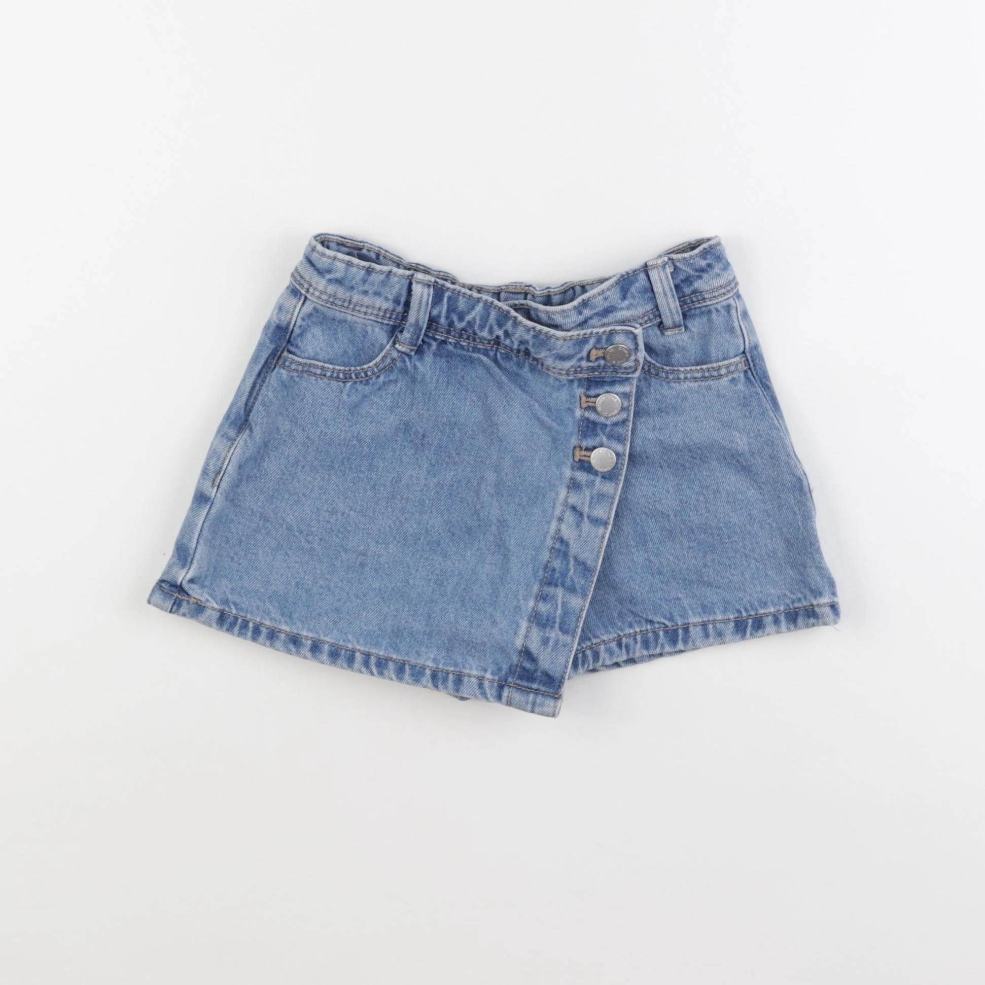 Okaidi - jupe short bleu - 3 ans