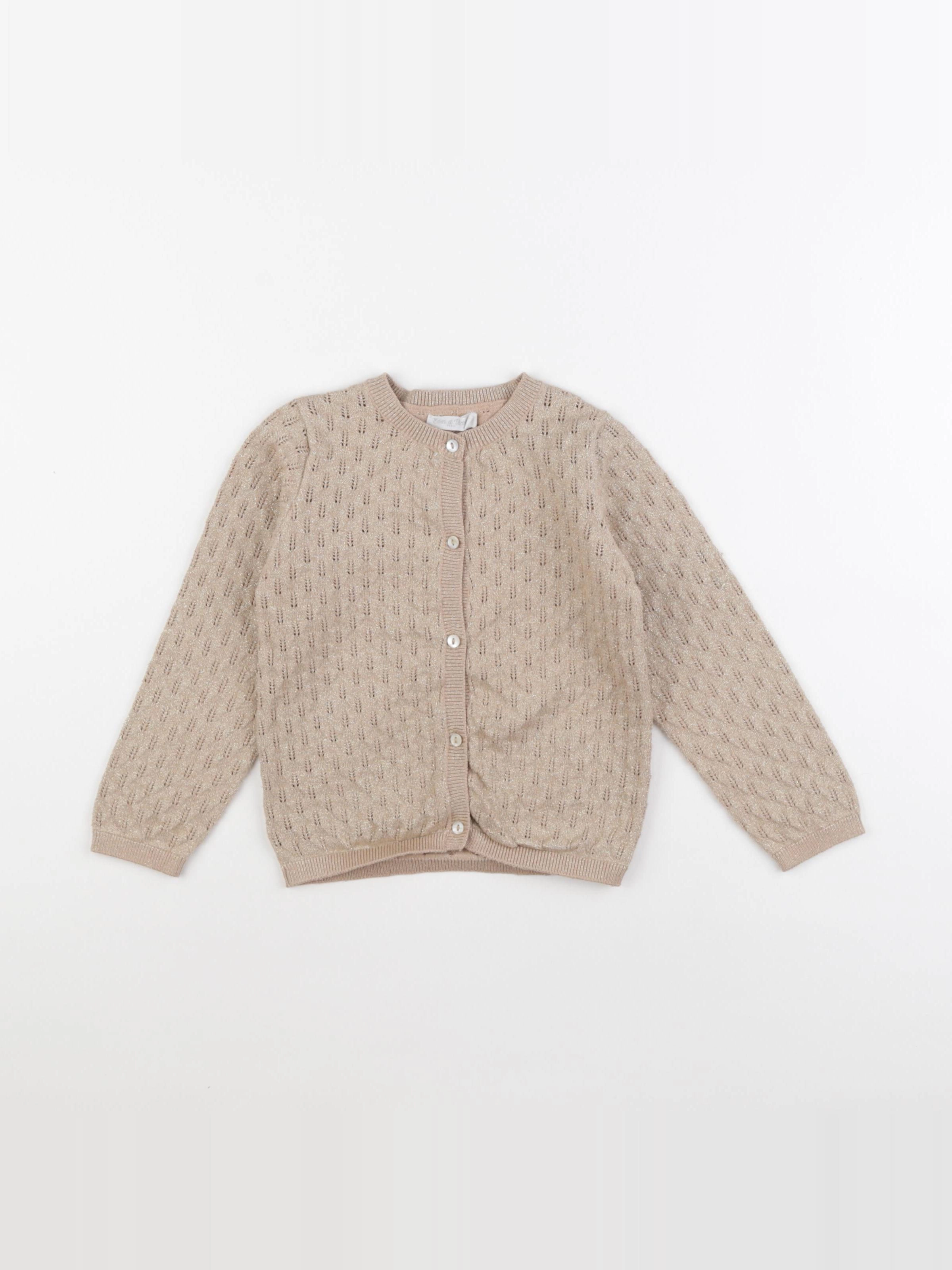 Eden & Victor - gilet or - 3 ans