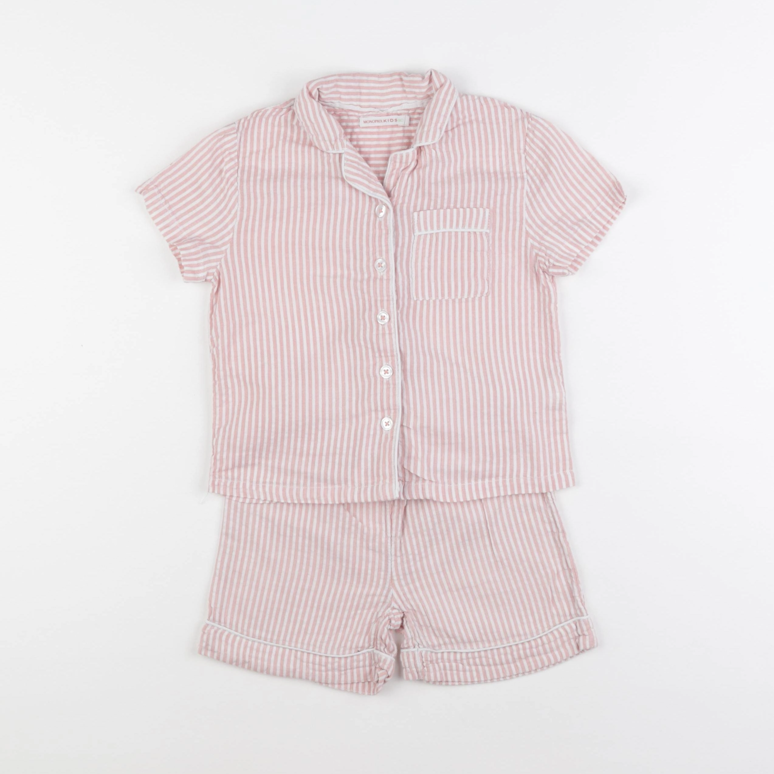 Monoprix - pyjama coton rose - 4 ans