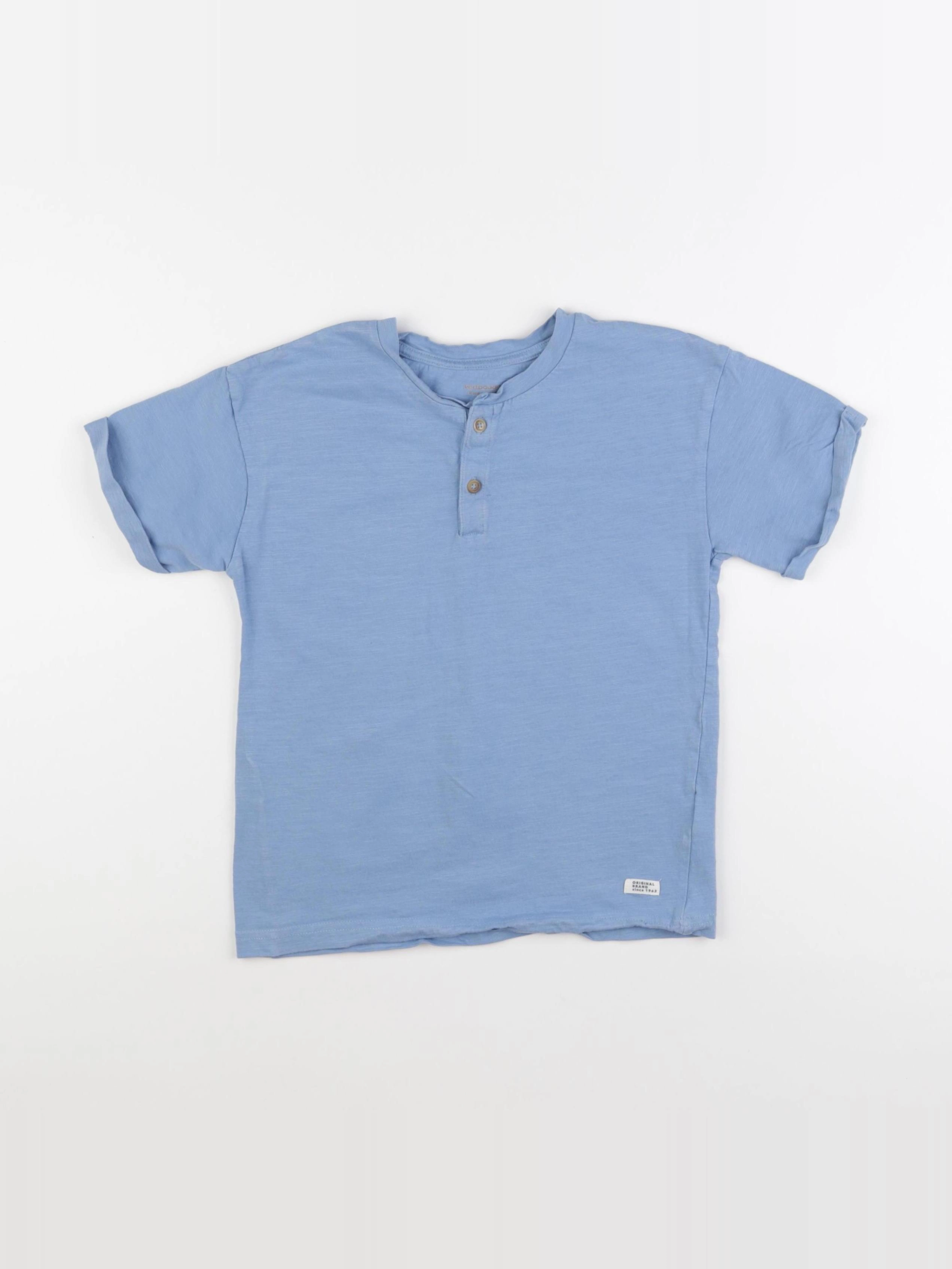Vertbaudet - tee-shirt bleu - 8 ans