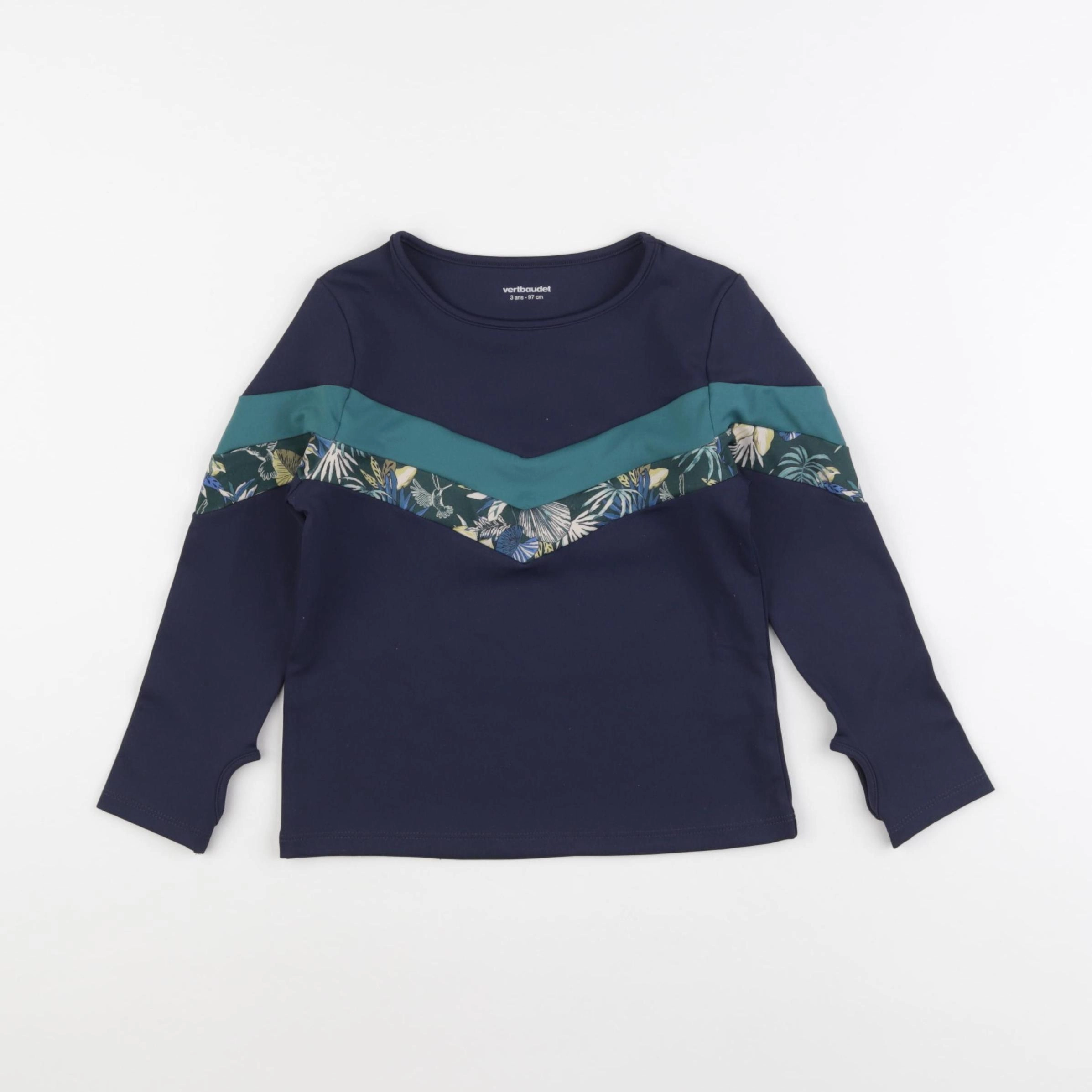 Vertbaudet - tee-shirt de bain multicolore - 3 ans