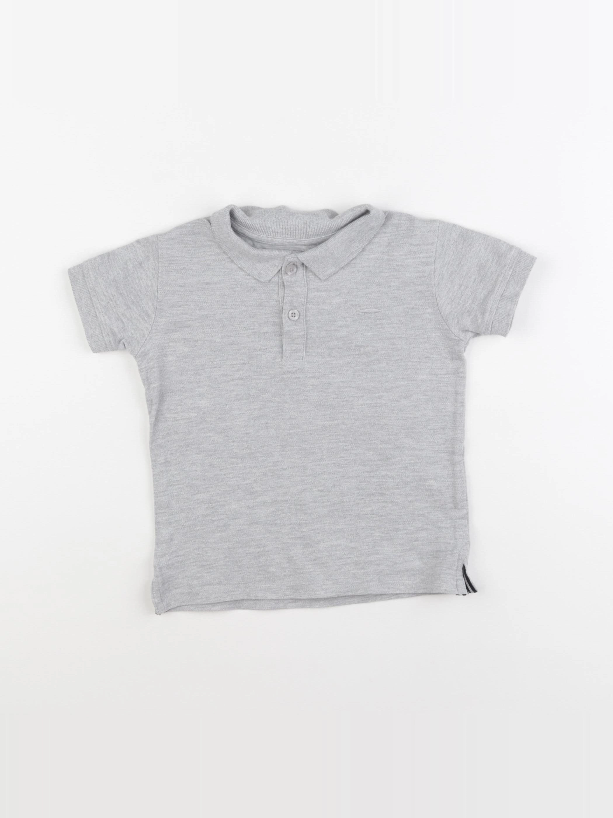 Vertbaudet - polo gris - 3 ans