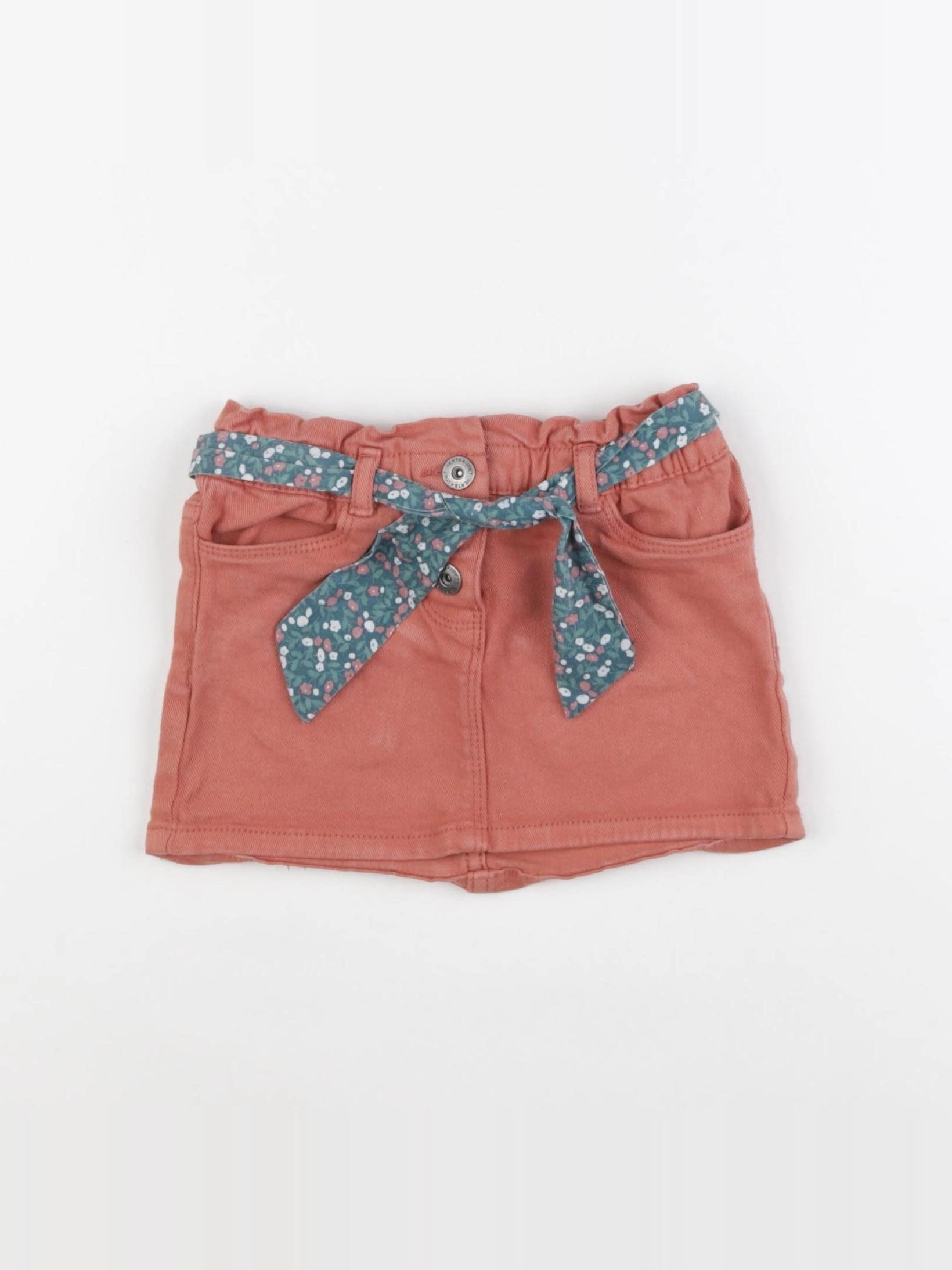 Vertbaudet - jupe orange - 2 ans