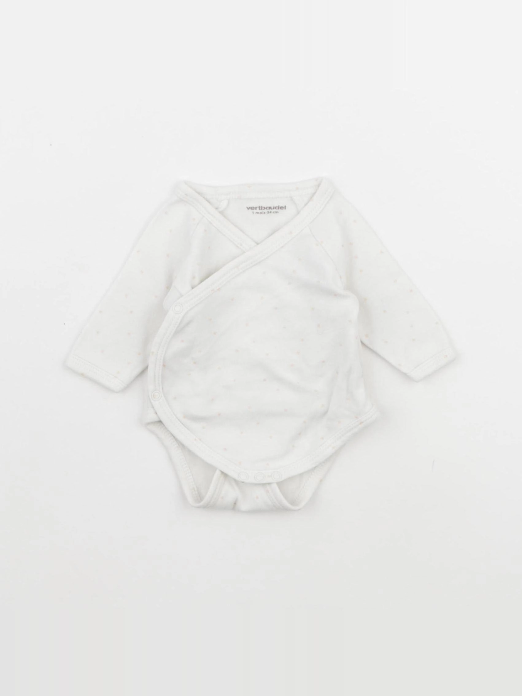 Vertbaudet - body rose - 1 mois